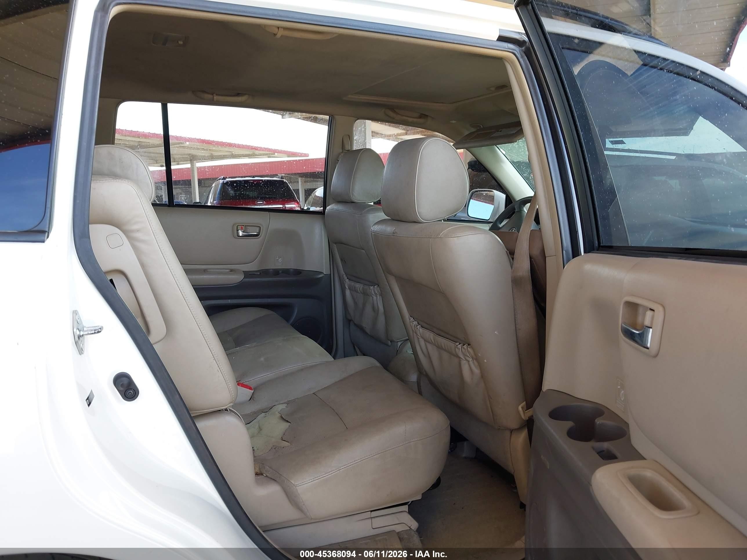 2007 Toyota Highlander Sport W/3rd Row White vin: JTEDP21A970126718