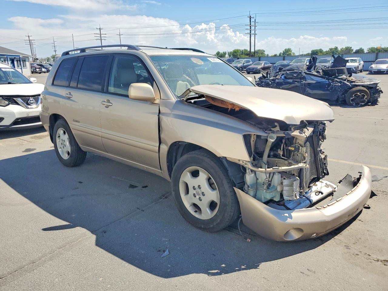 2007 Toyota Highlander Limited Gold vin: JTEDP21A970130851