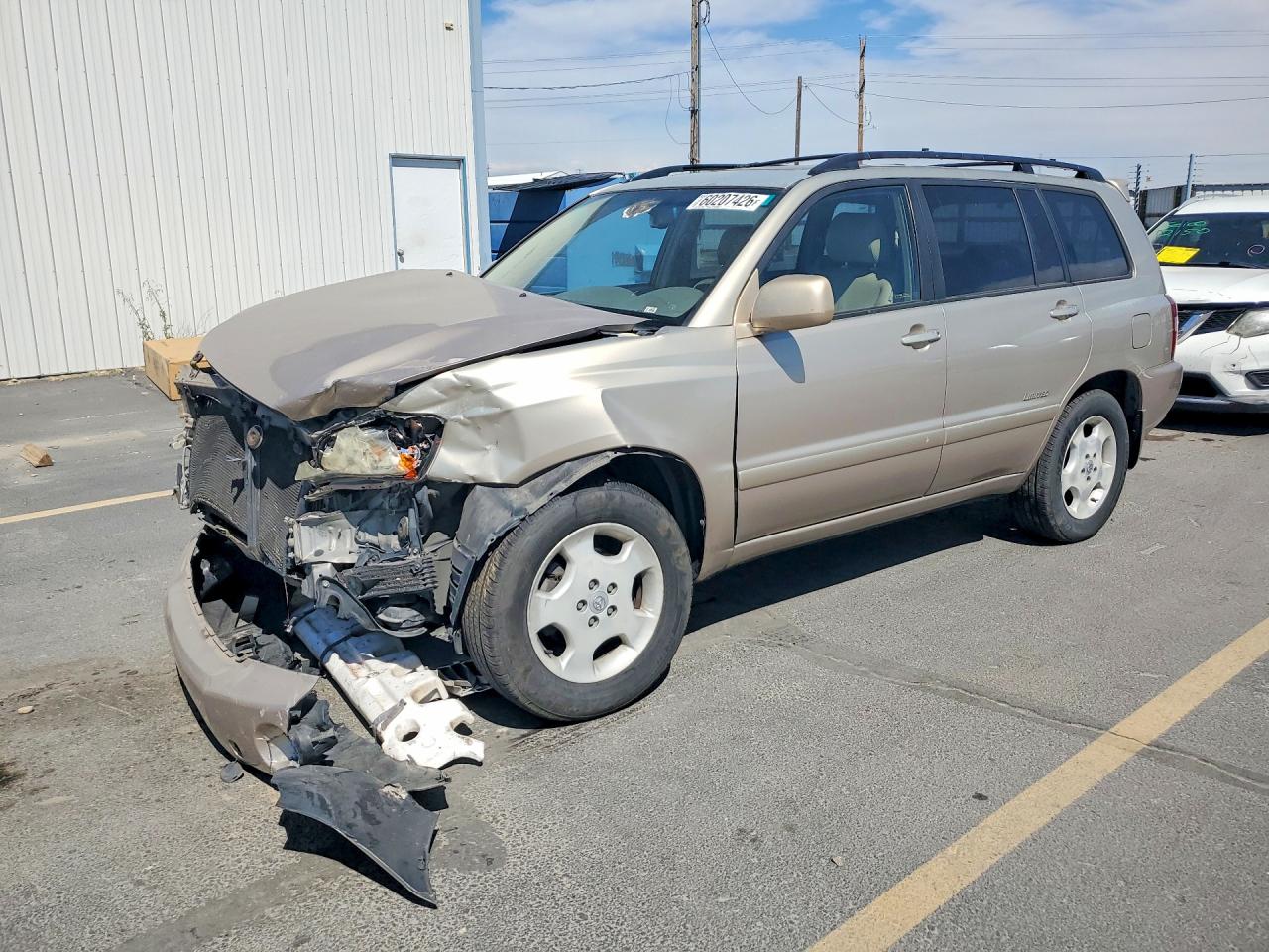 2007 Toyota Highlander Limited Gold vin: JTEDP21A970130851