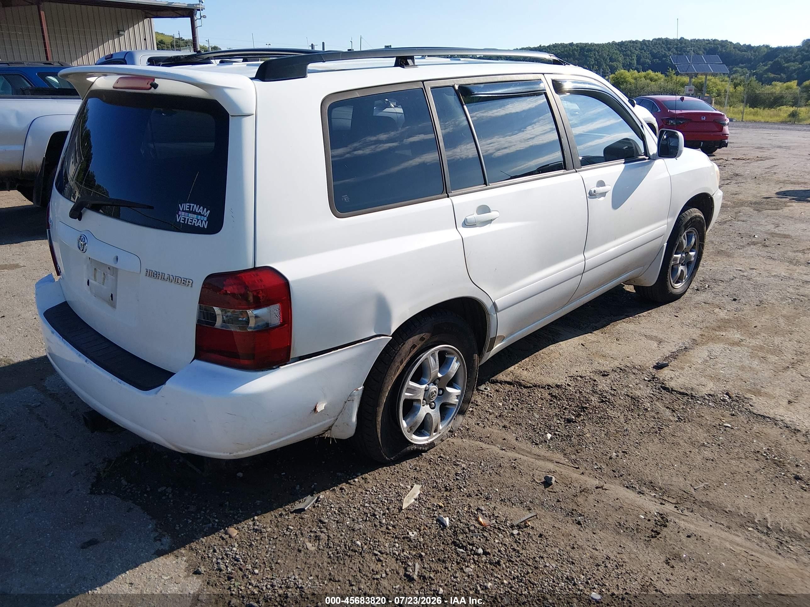 2007 Toyota Highlander 3rd Row Белый vin: JTEDP21A970132633