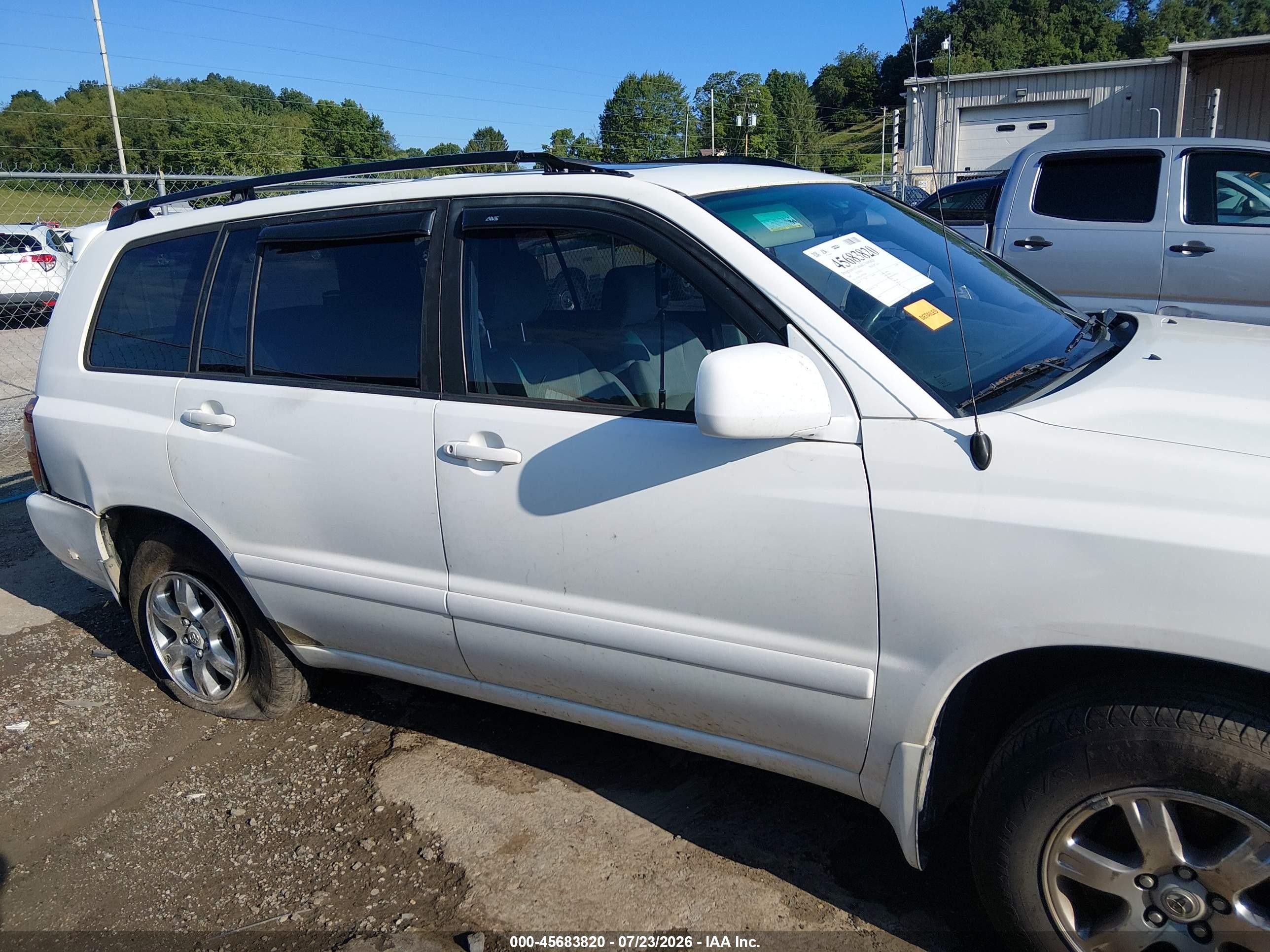 2007 Toyota Highlander 3rd Row Белый vin: JTEDP21A970132633