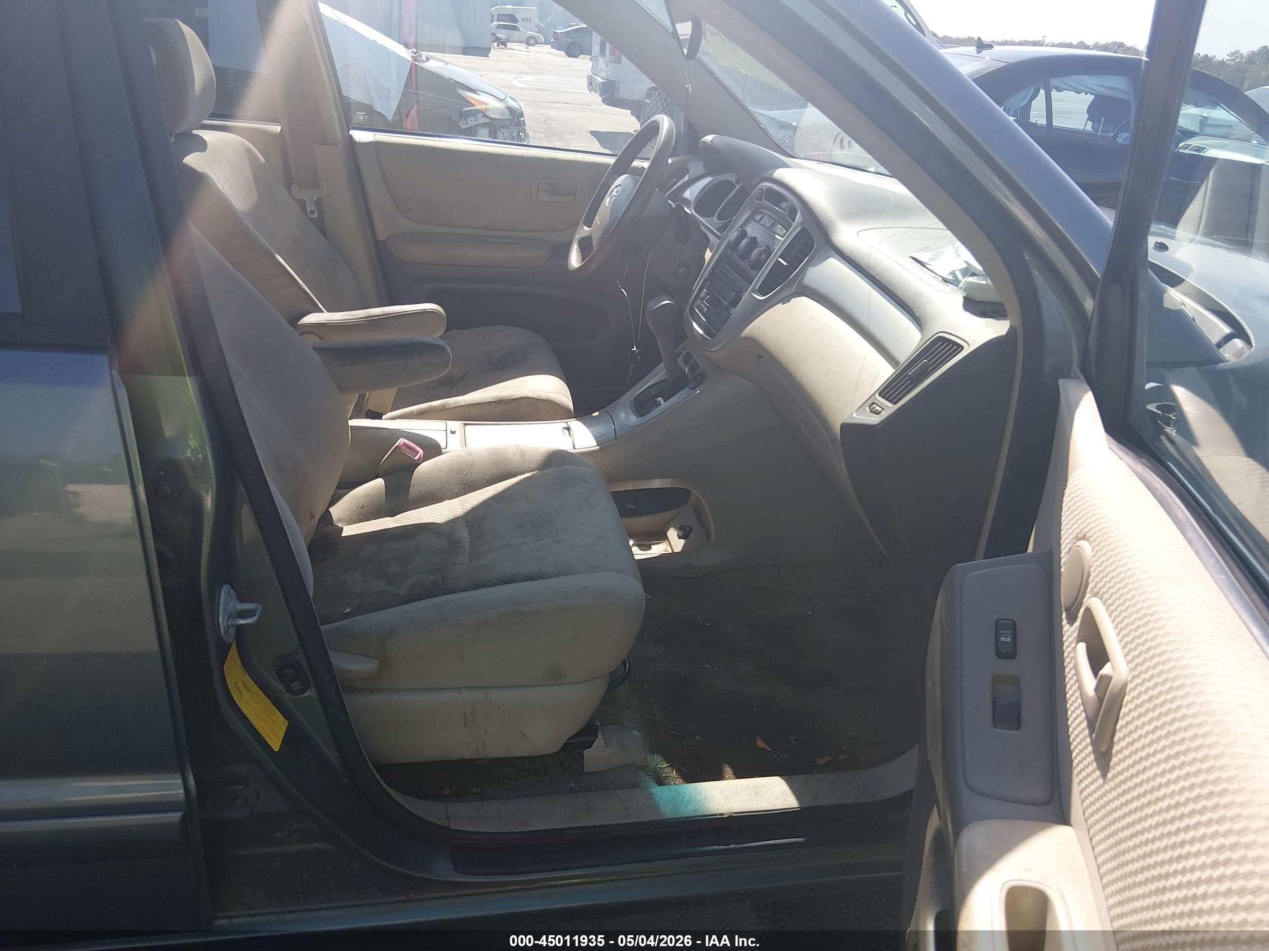 2007 Toyota Highlander V6 Green vin: JTEDP21A970148279
