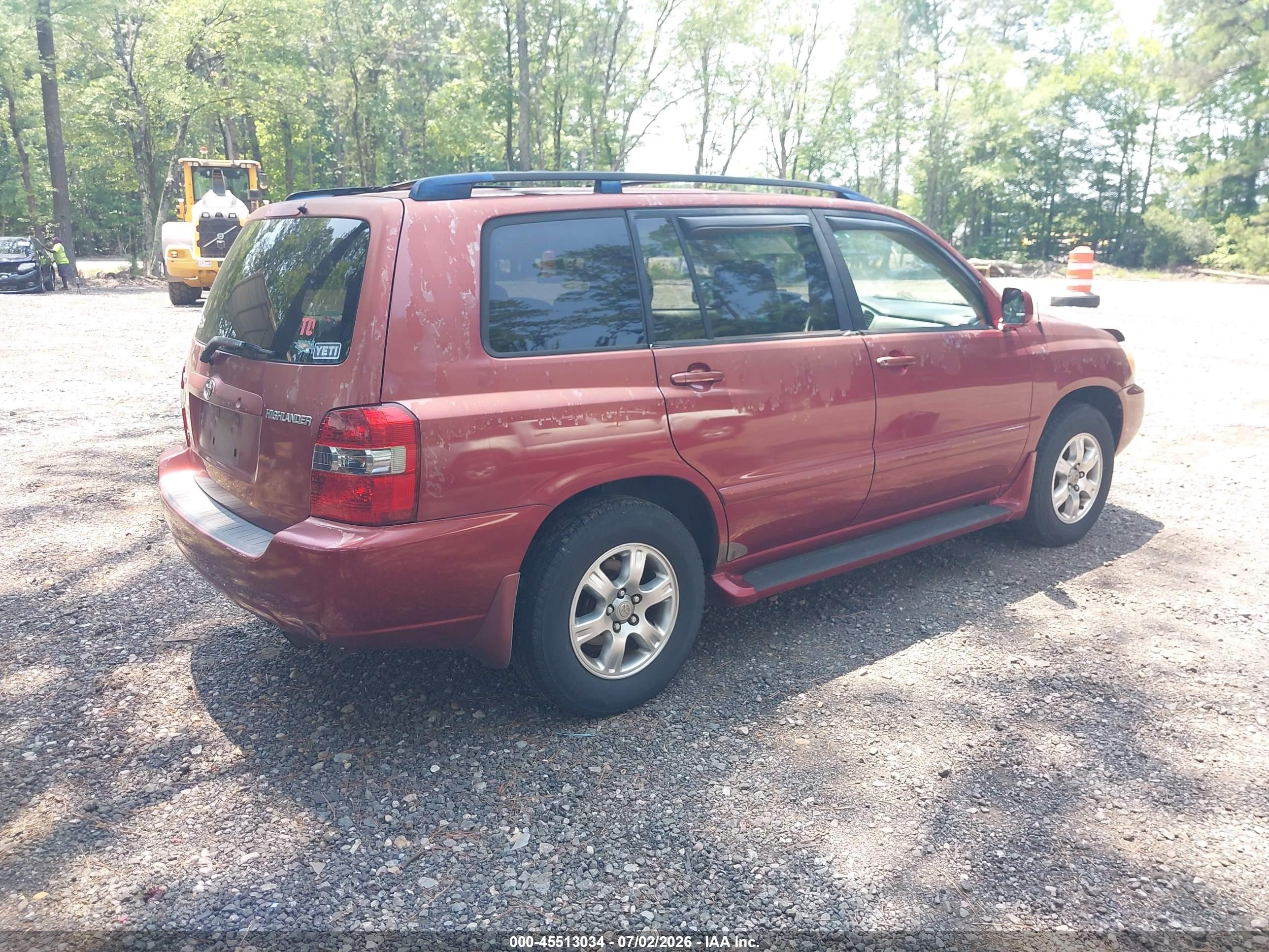 2004 Toyota Highlander V6 Бордовый vin: JTEDP21AX40001318