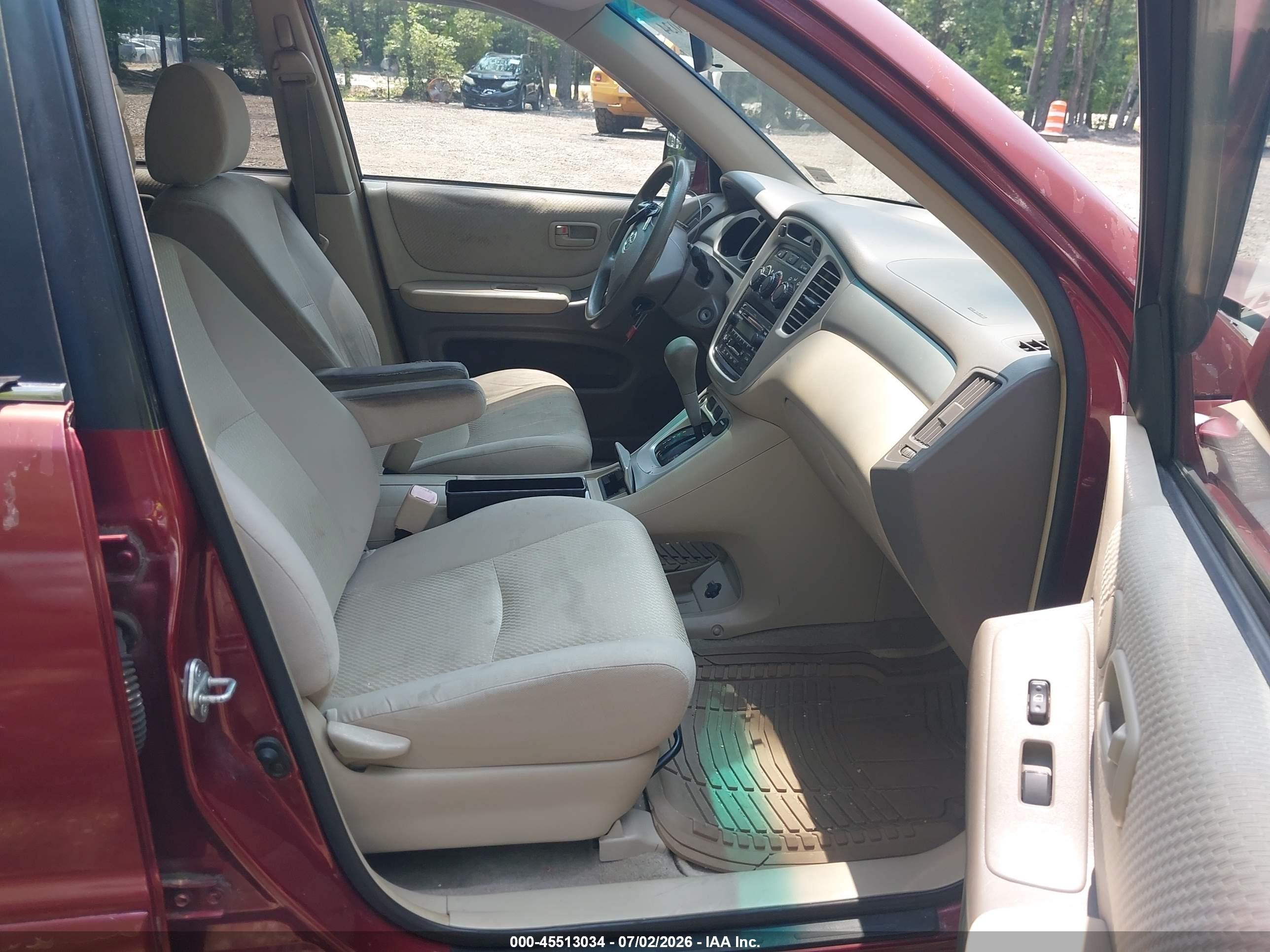 2004 Toyota Highlander V6 Бордовый vin: JTEDP21AX40001318