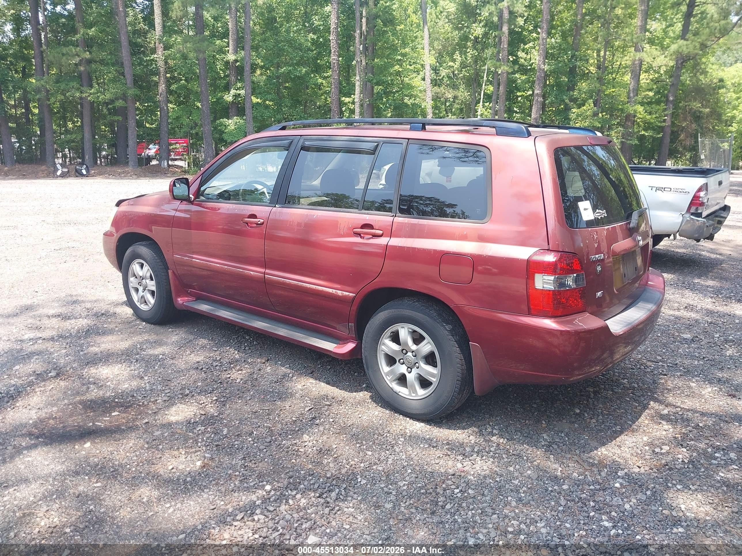 2004 Toyota Highlander V6 Бордовый vin: JTEDP21AX40001318
