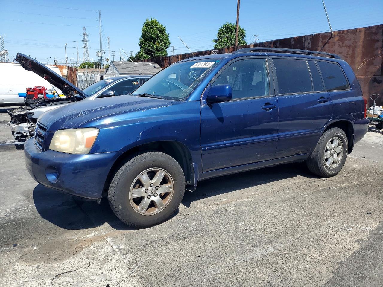2004 Toyota Highlander Base Blue vin: JTEDP21AX40005305