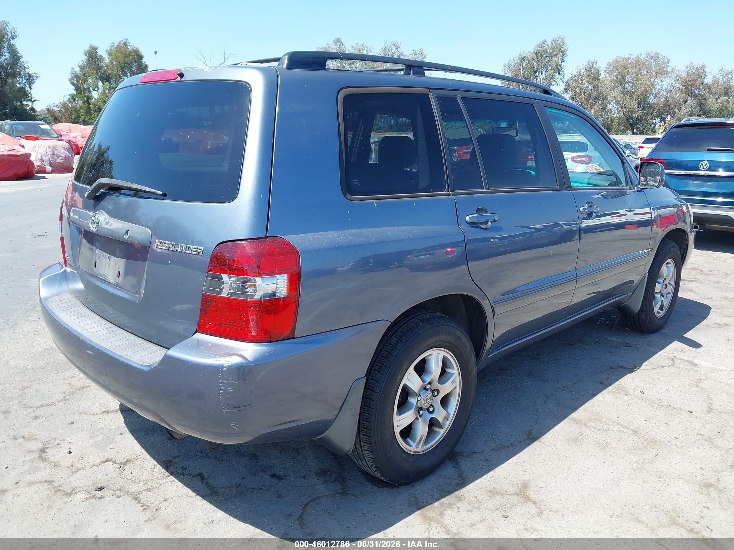 2004 Toyota Highlander V6 Gray vin: JTEDP21AX40016868