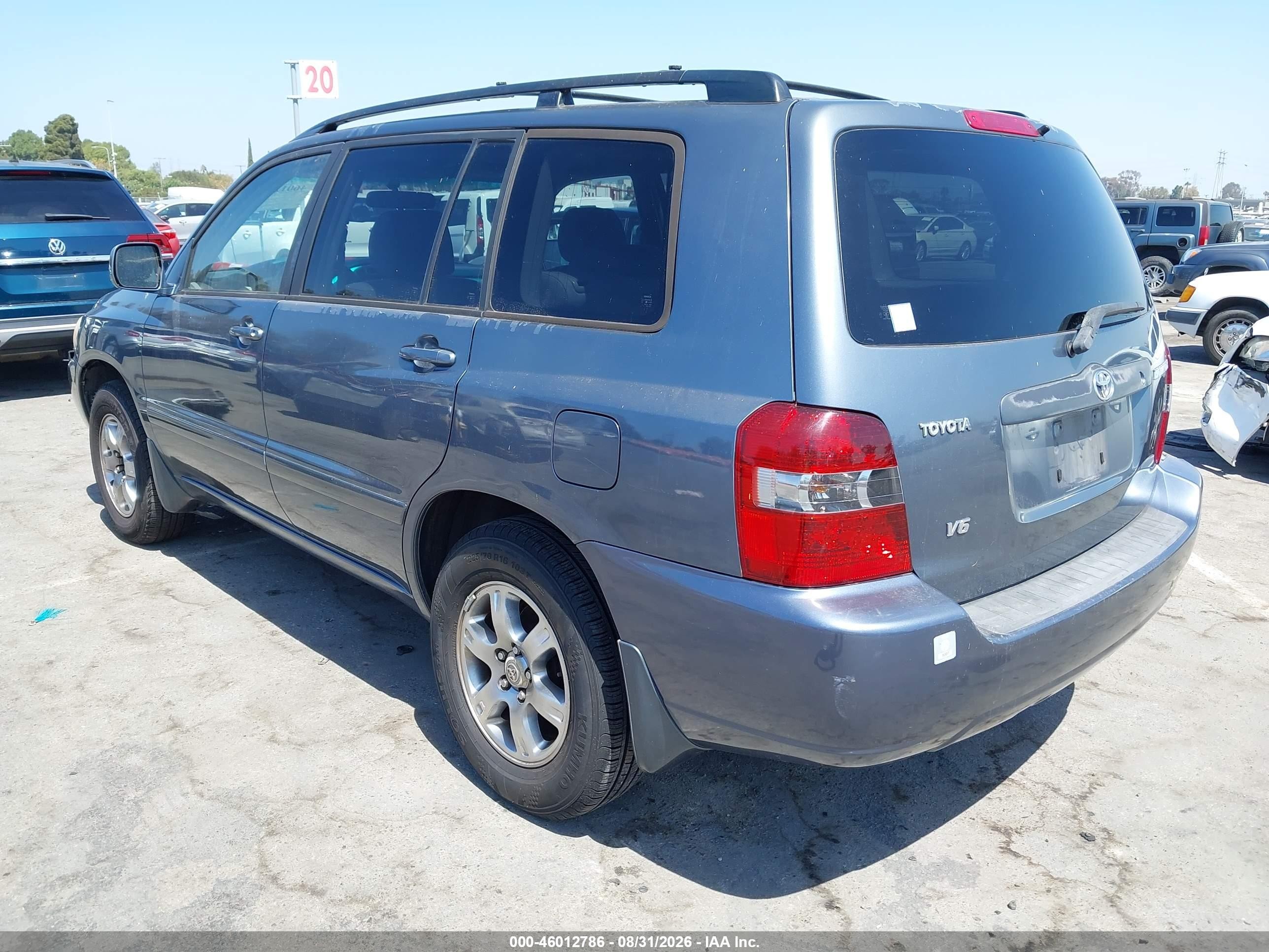2004 Toyota Highlander V6 Gray vin: JTEDP21AX40016868