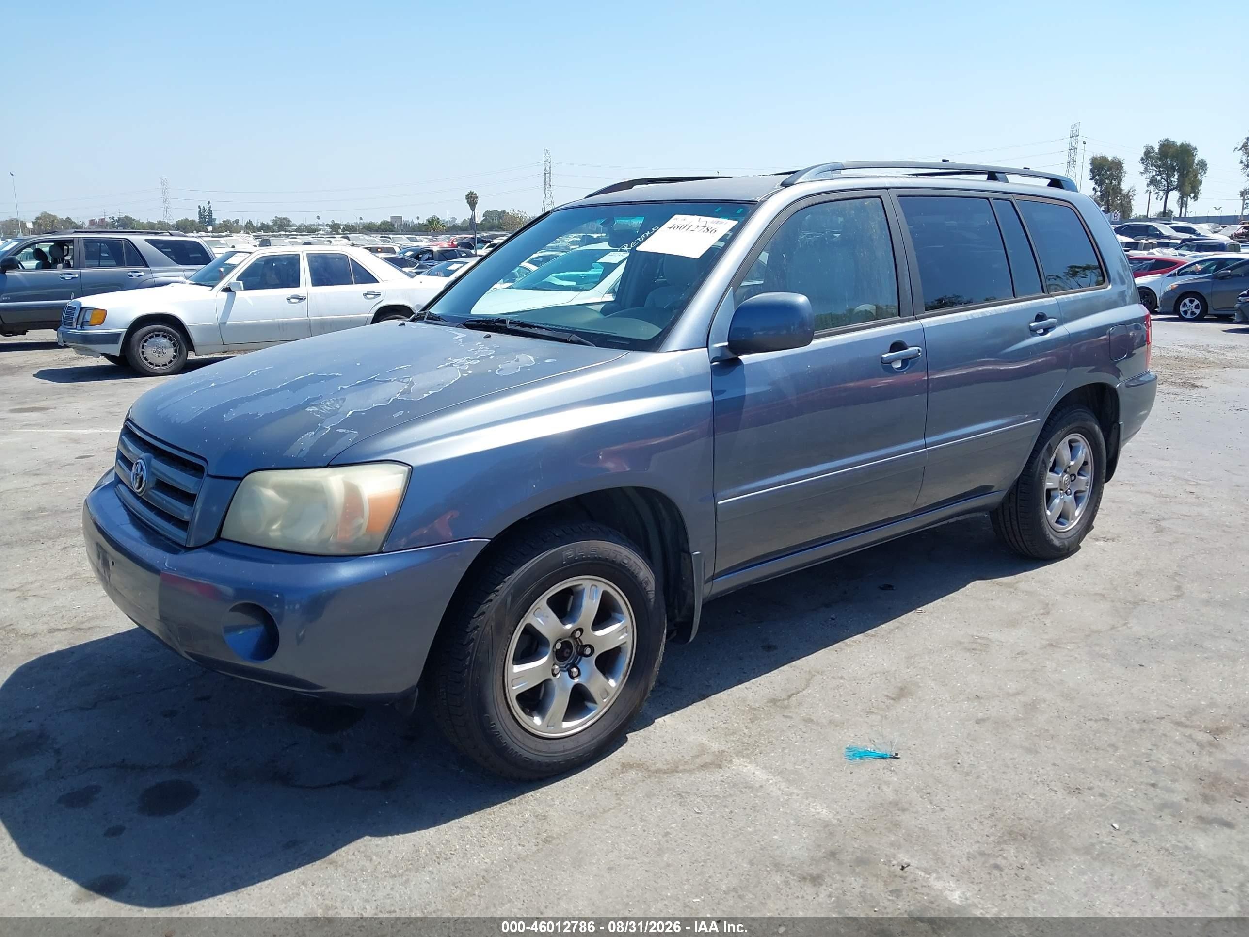 2004 Toyota Highlander V6 Gray vin: JTEDP21AX40016868