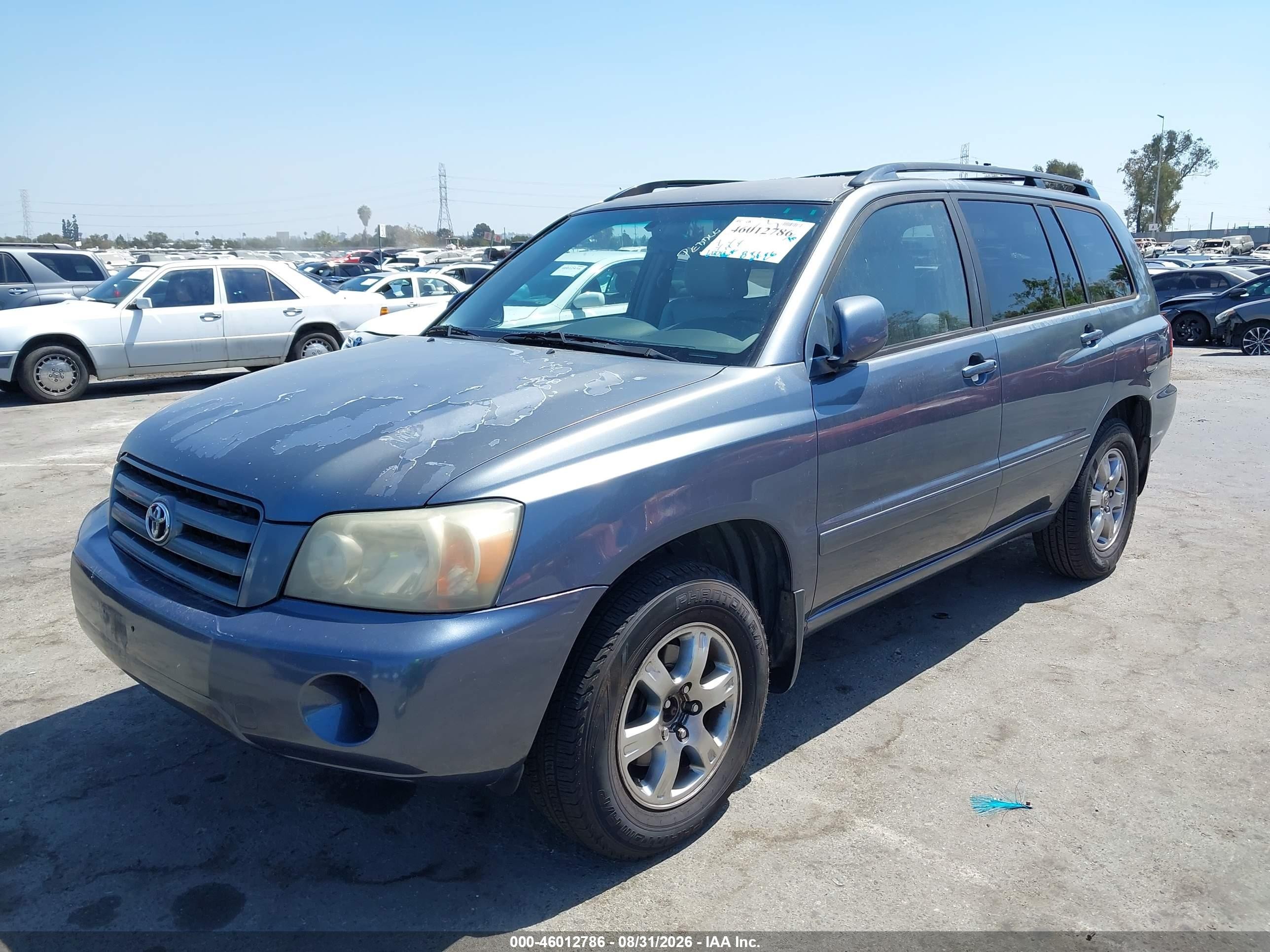 2004 Toyota Highlander V6 Gray vin: JTEDP21AX40016868