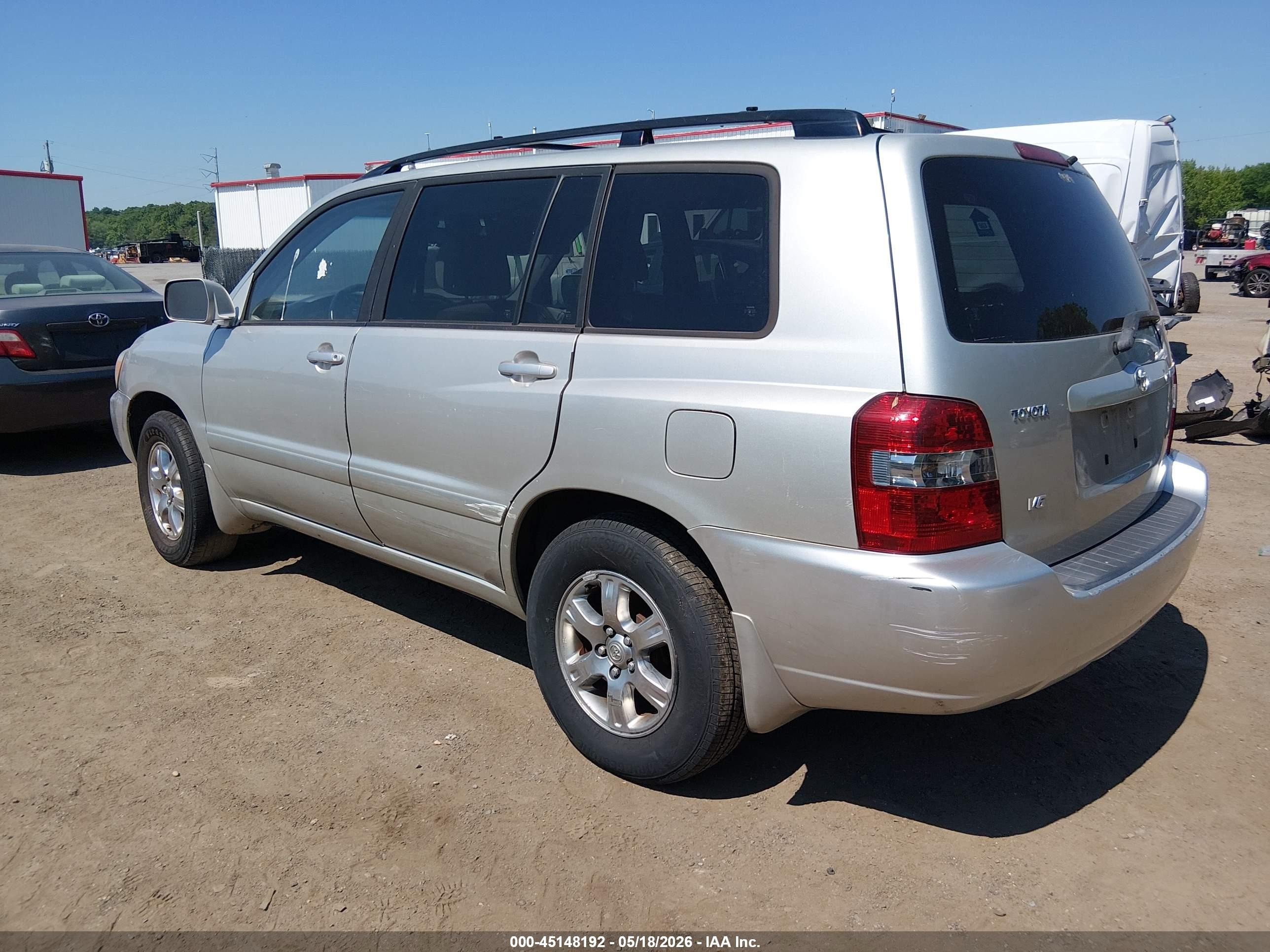 2004 Toyota Highlander V6 Silver vin: JTEDP21AX40041527