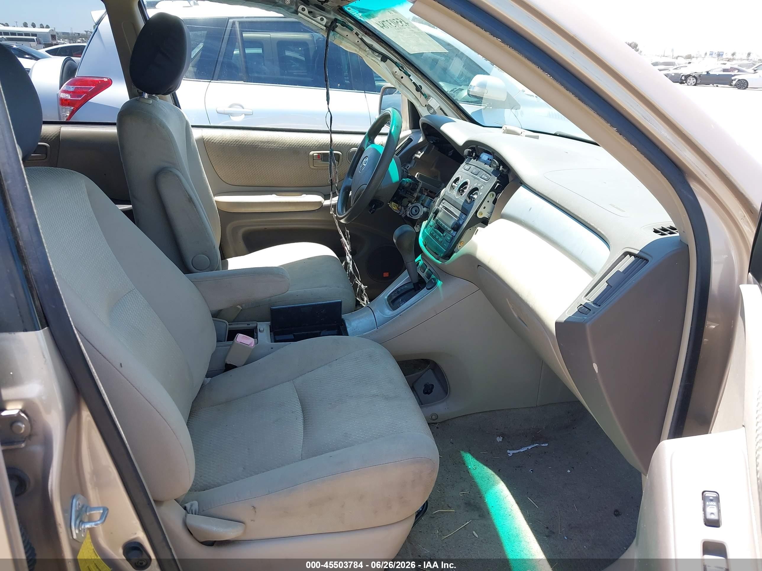 2005 Toyota Highlander V6 Gold vin: JTEDP21AX50068017