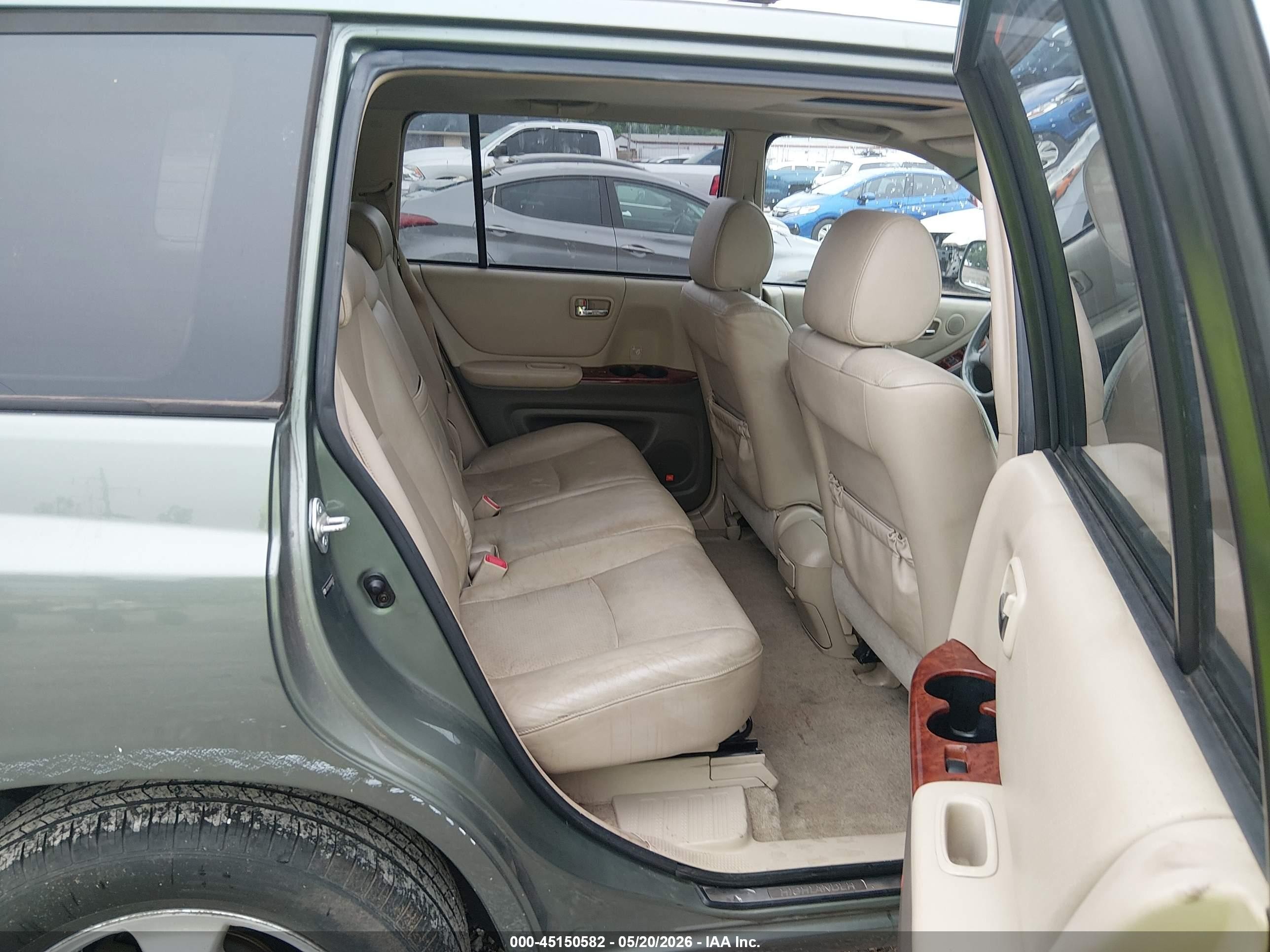 2005 Toyota Highlander Limited V6 Green vin: JTEDP21AX50088333