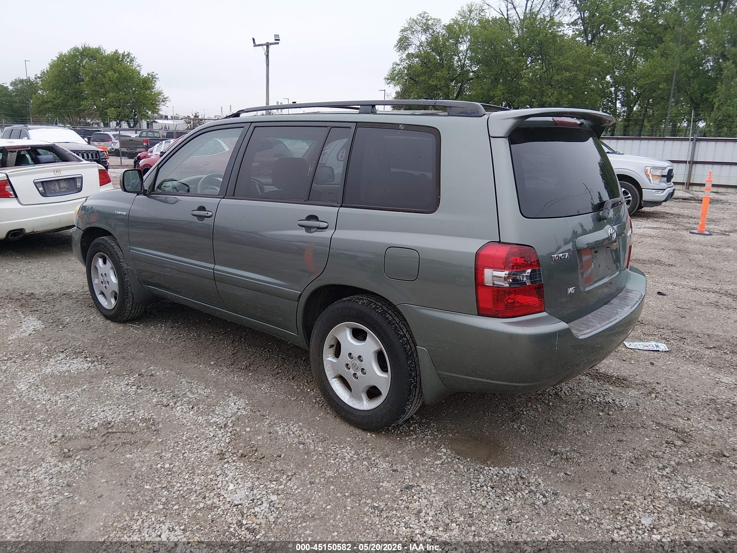2005 Toyota Highlander Limited V6 Green vin: JTEDP21AX50088333