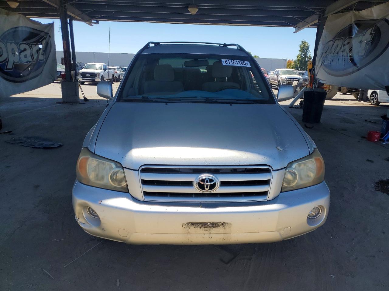 2006 Toyota Highlander Base Silver vin: JTEDP21AX60092206