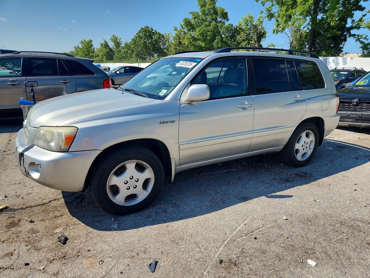 2006 Toyota Highlander Limited Silver vin: JTEDP21AX60095333