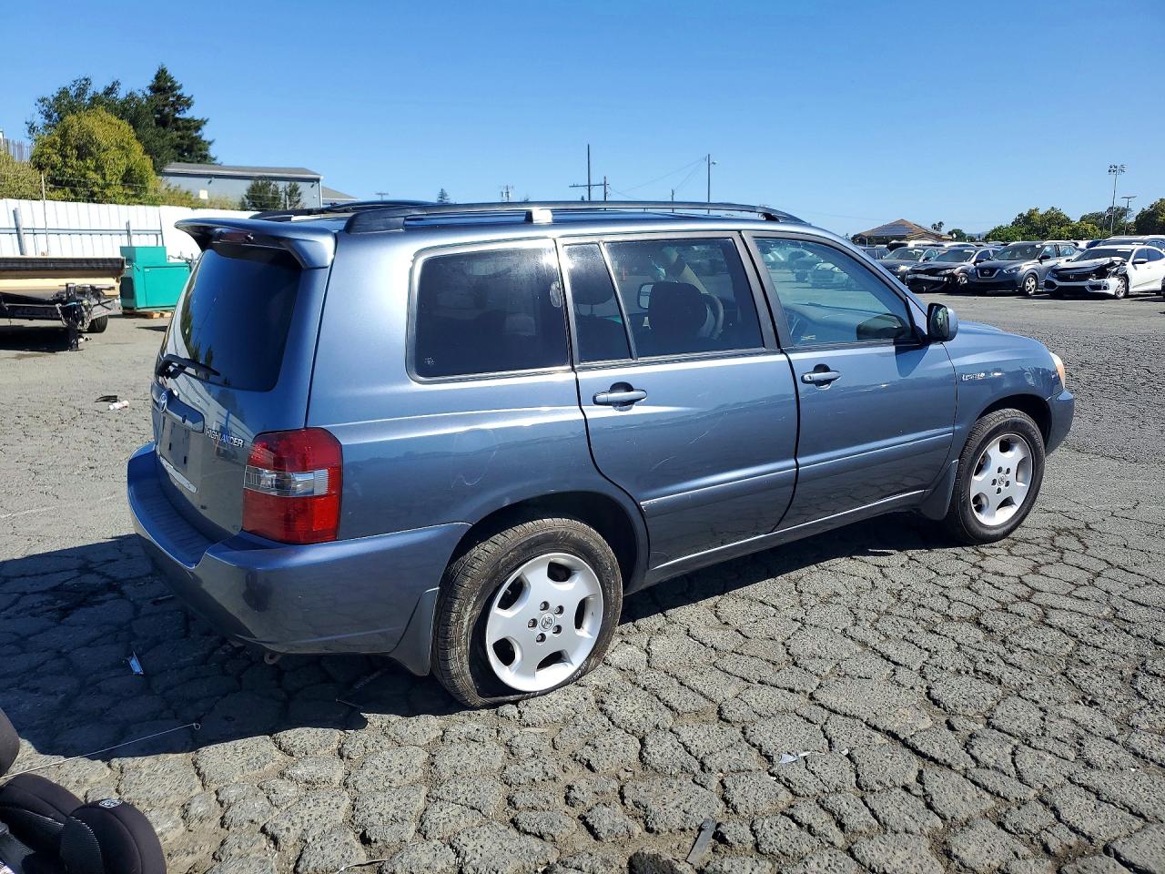 2006 Toyota Highlander Limited Blue vin: JTEDP21AX60096000