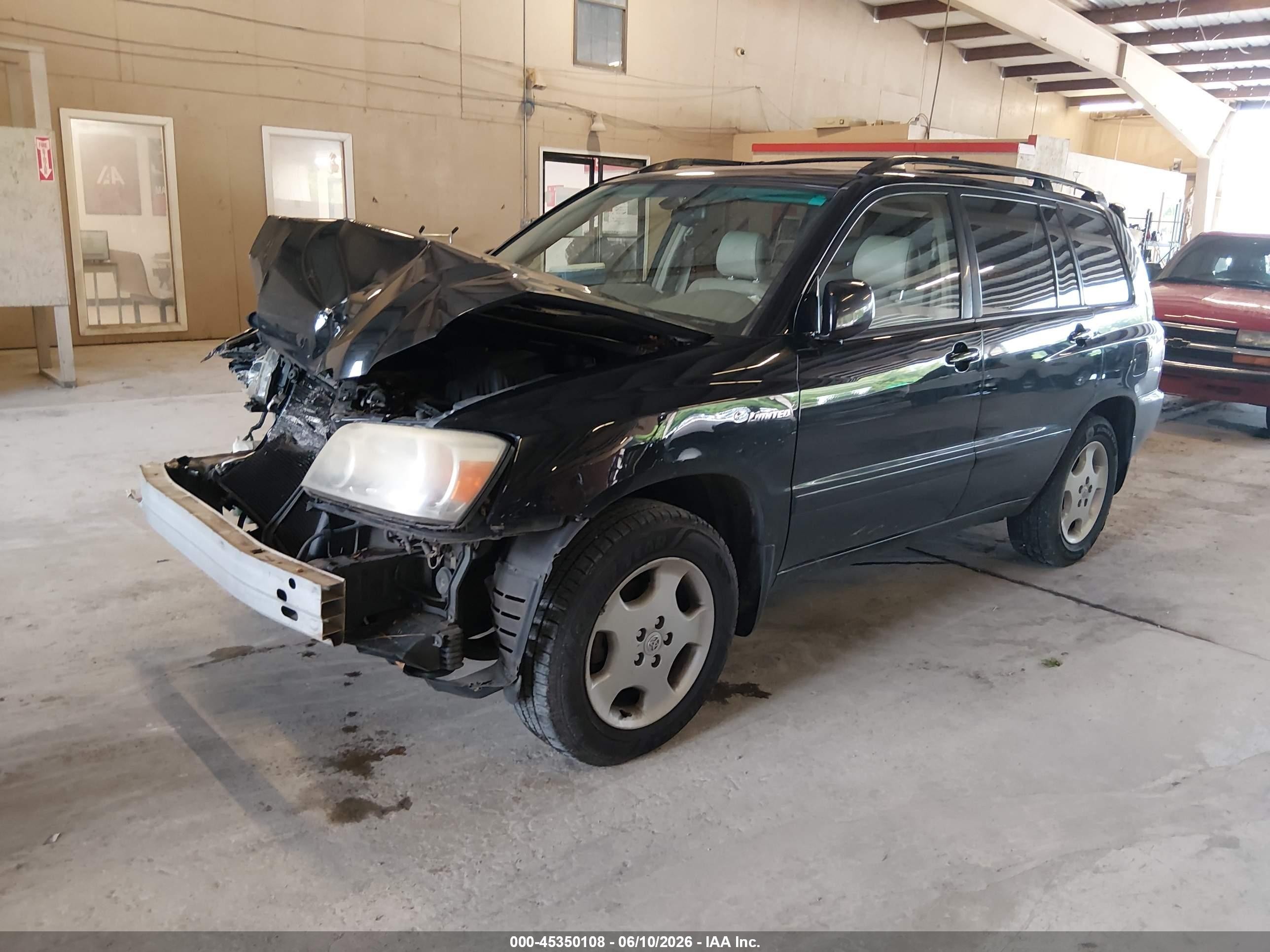 2006 Toyota Highlander Limited V6 Black vin: JTEDP21AX60100272