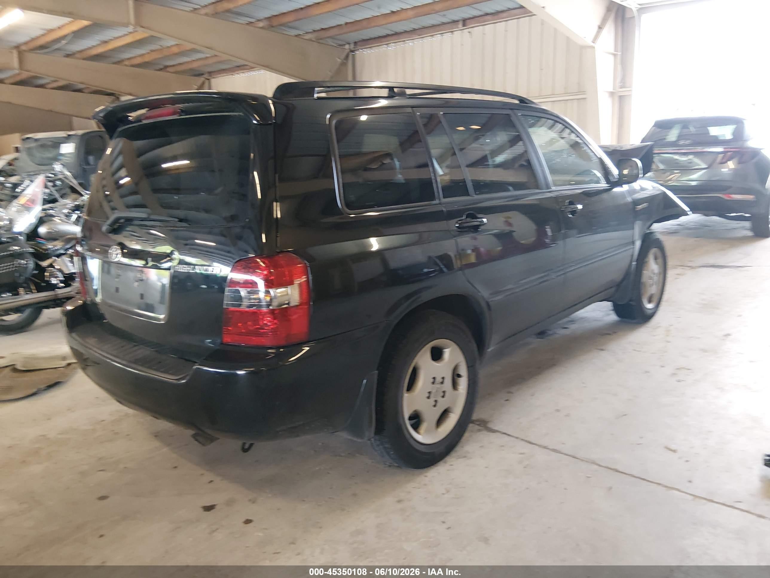 2006 Toyota Highlander Limited V6 Black vin: JTEDP21AX60100272