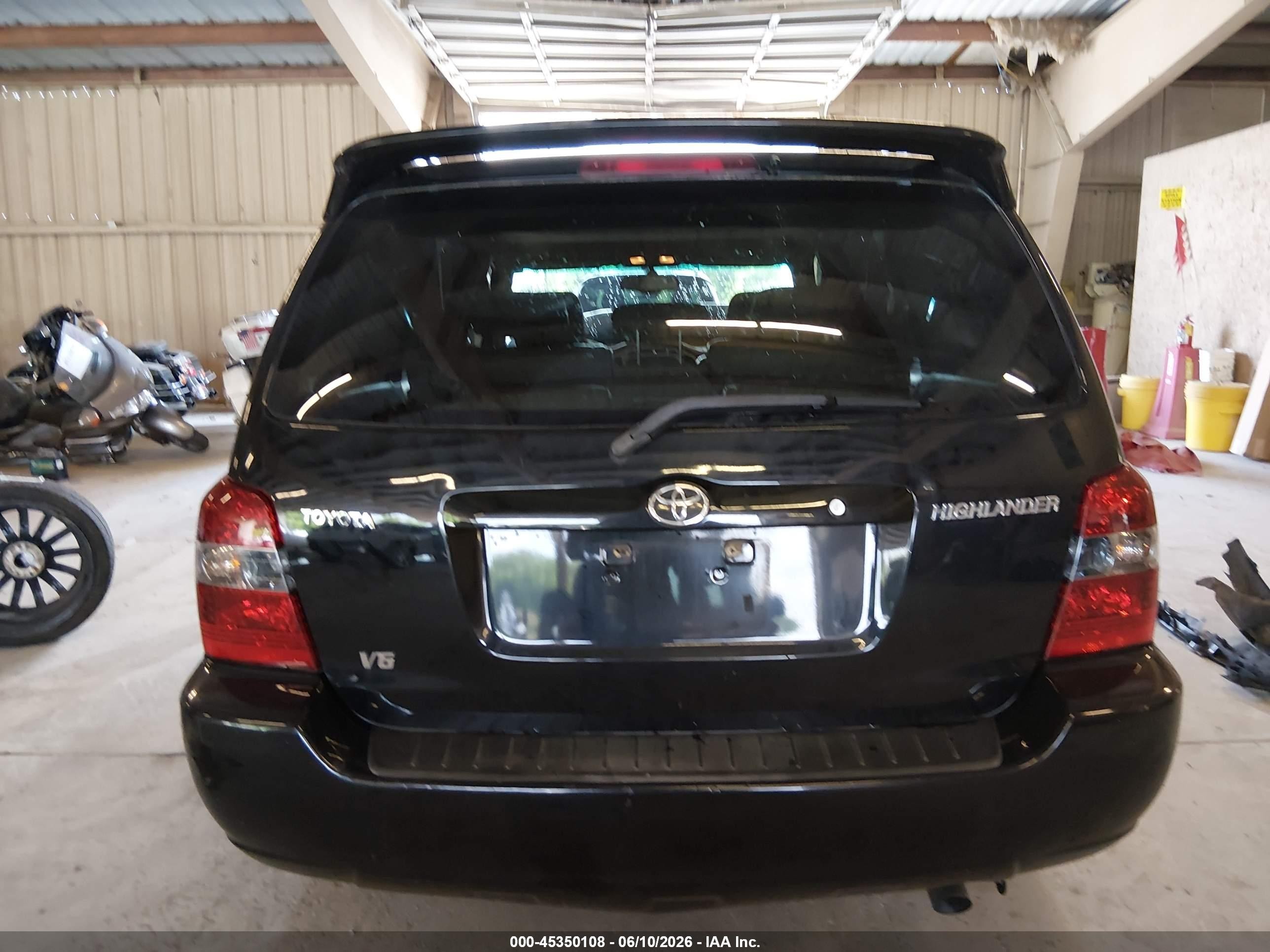 2006 Toyota Highlander Limited V6 Black vin: JTEDP21AX60100272