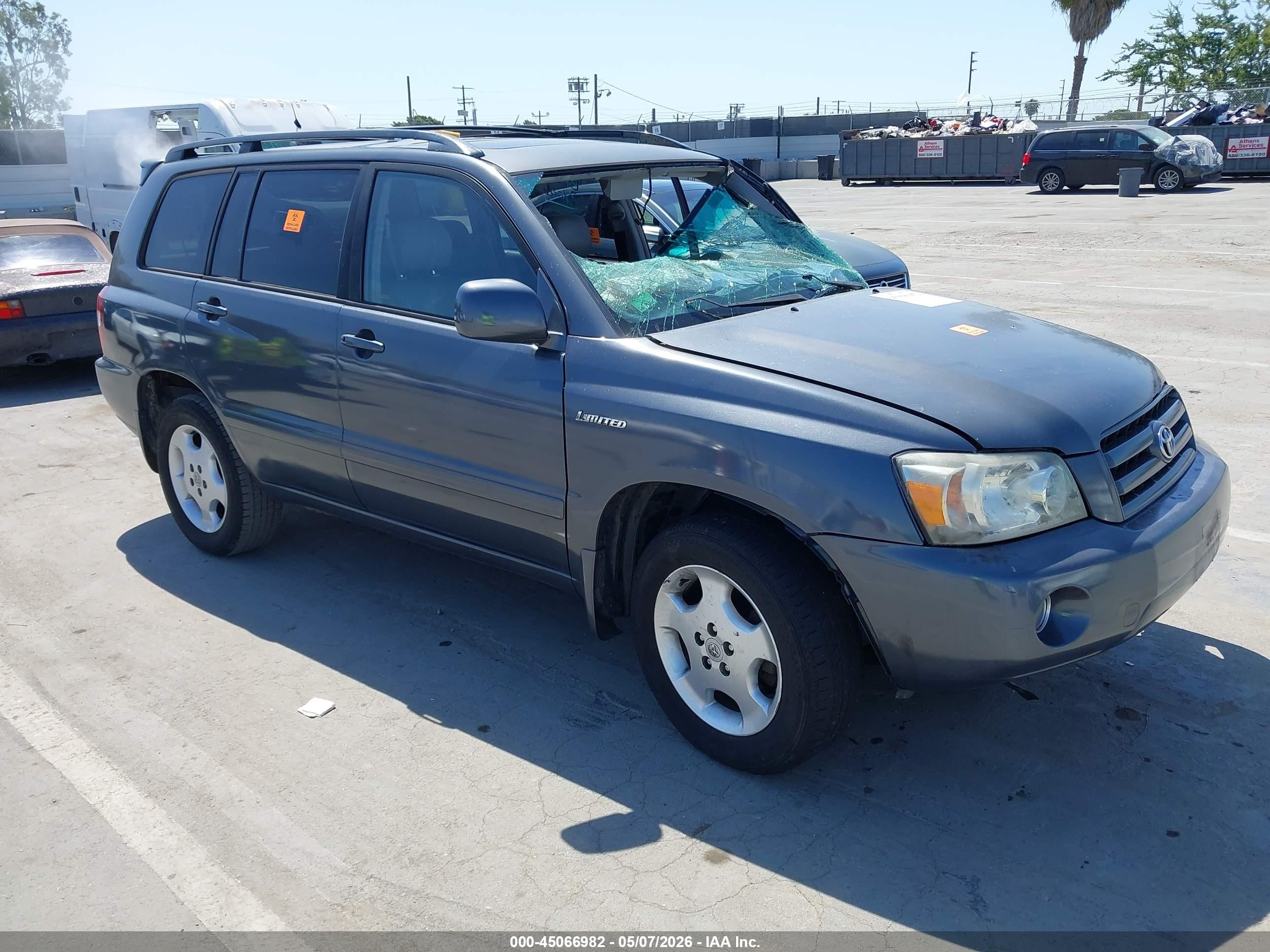 2006 Toyota Highlander Limited V6 Gray vin: JTEDP21AX60104595