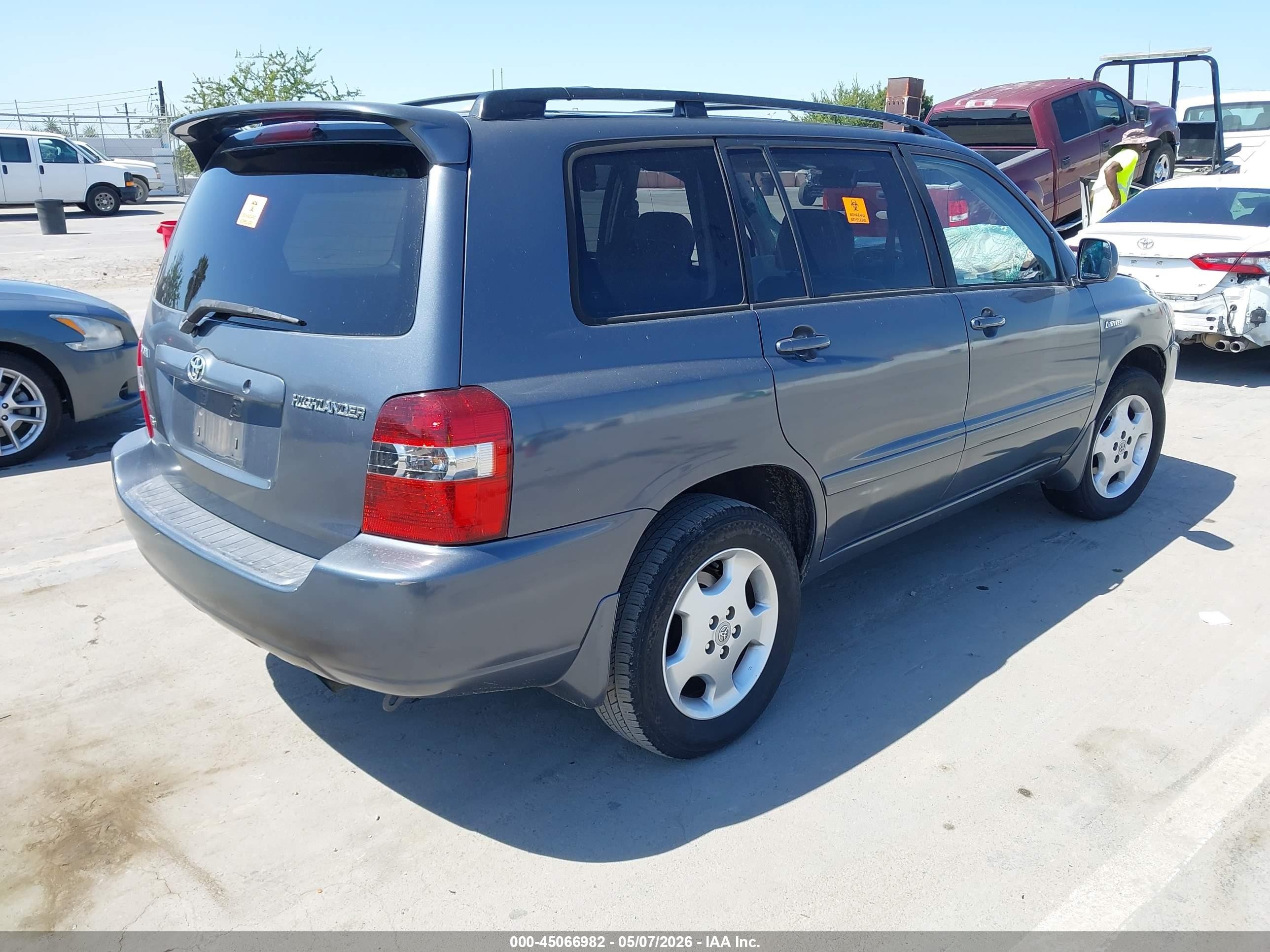 2006 Toyota Highlander Limited V6 Gray vin: JTEDP21AX60104595