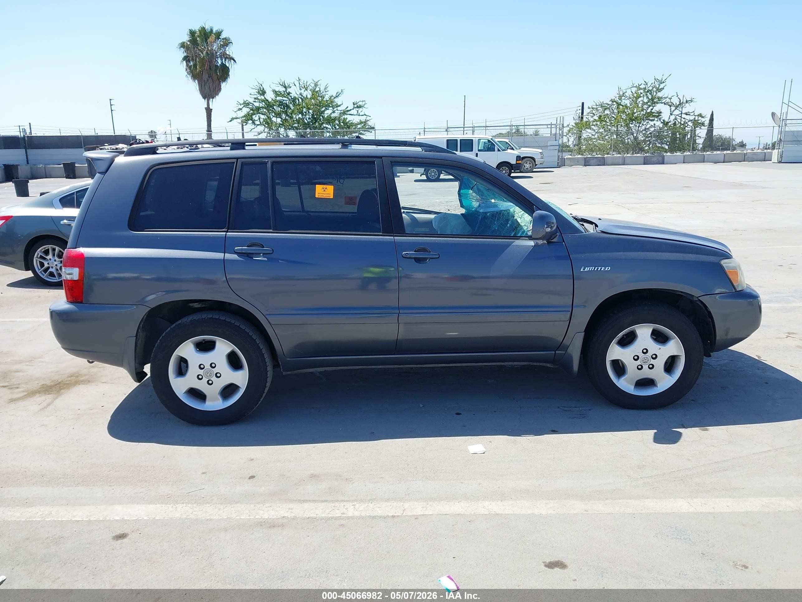 2006 Toyota Highlander Limited V6 Gray vin: JTEDP21AX60104595