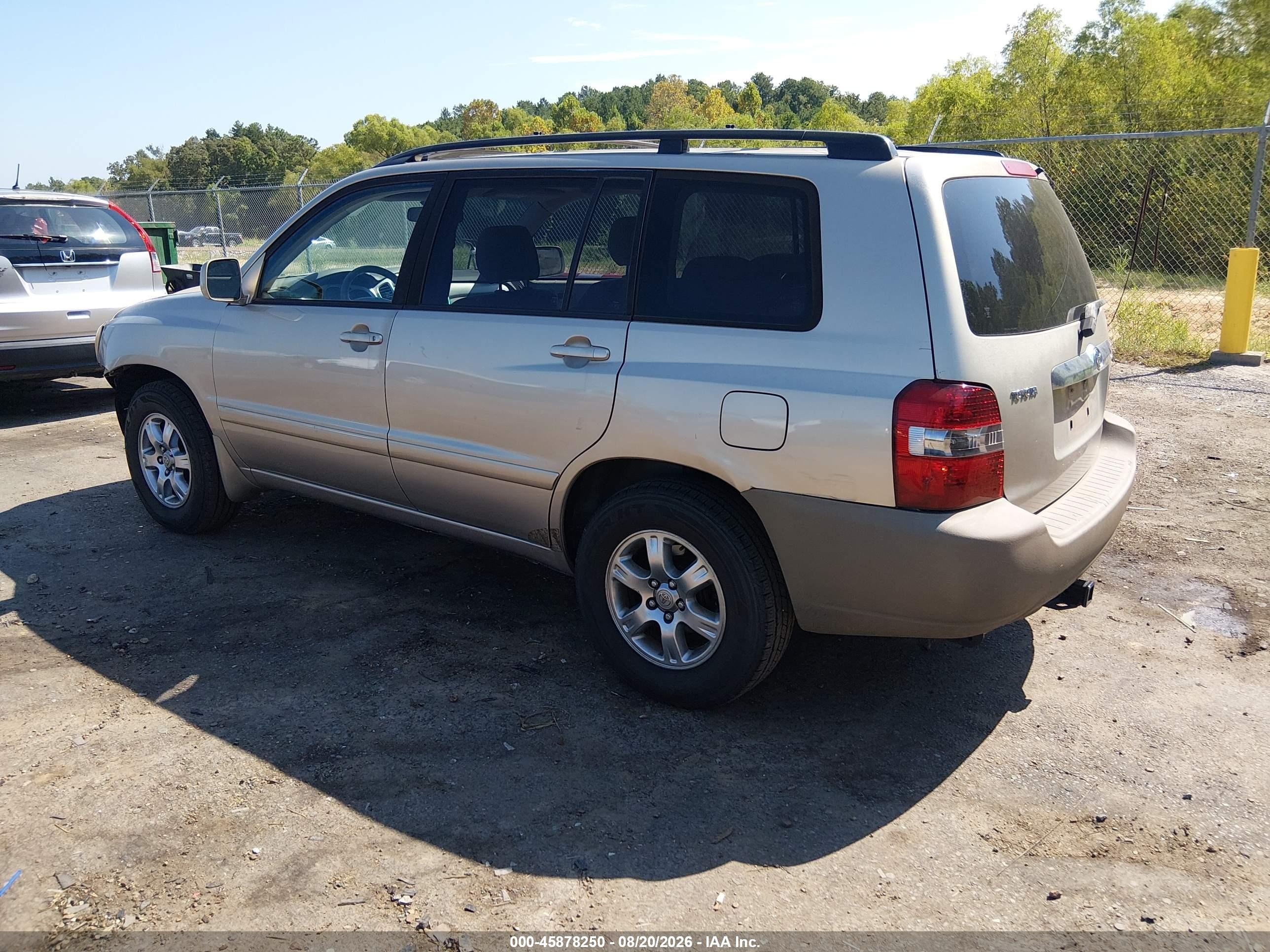 2006 Toyota Highlander V6 Gold vin: JTEDP21AX60118447