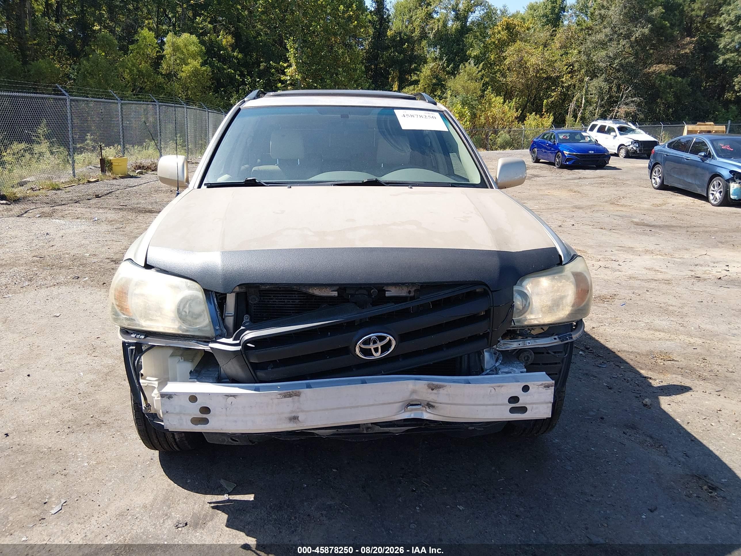 2006 Toyota Highlander V6 Gold vin: JTEDP21AX60118447
