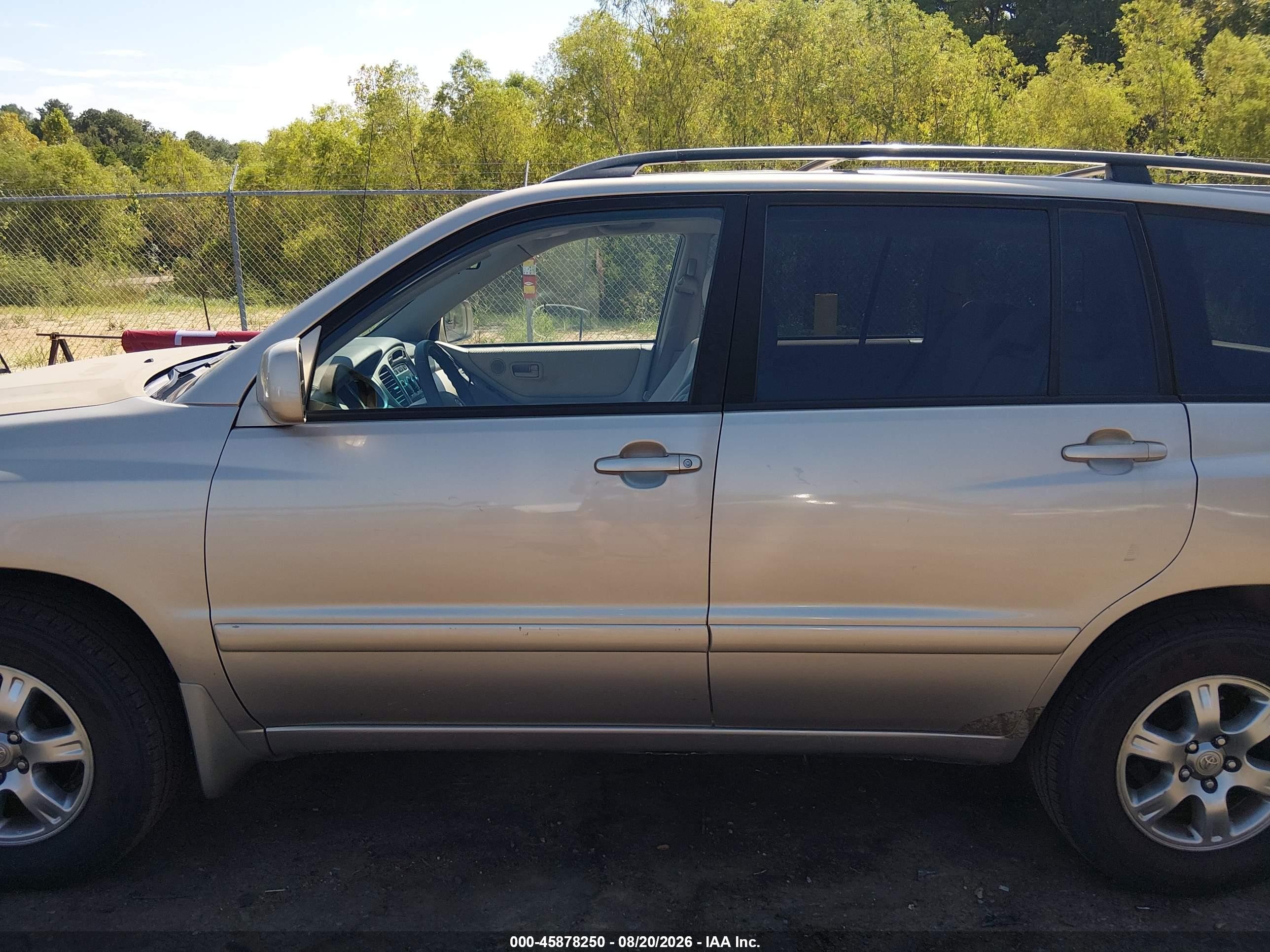 2006 Toyota Highlander V6 Gold vin: JTEDP21AX60118447