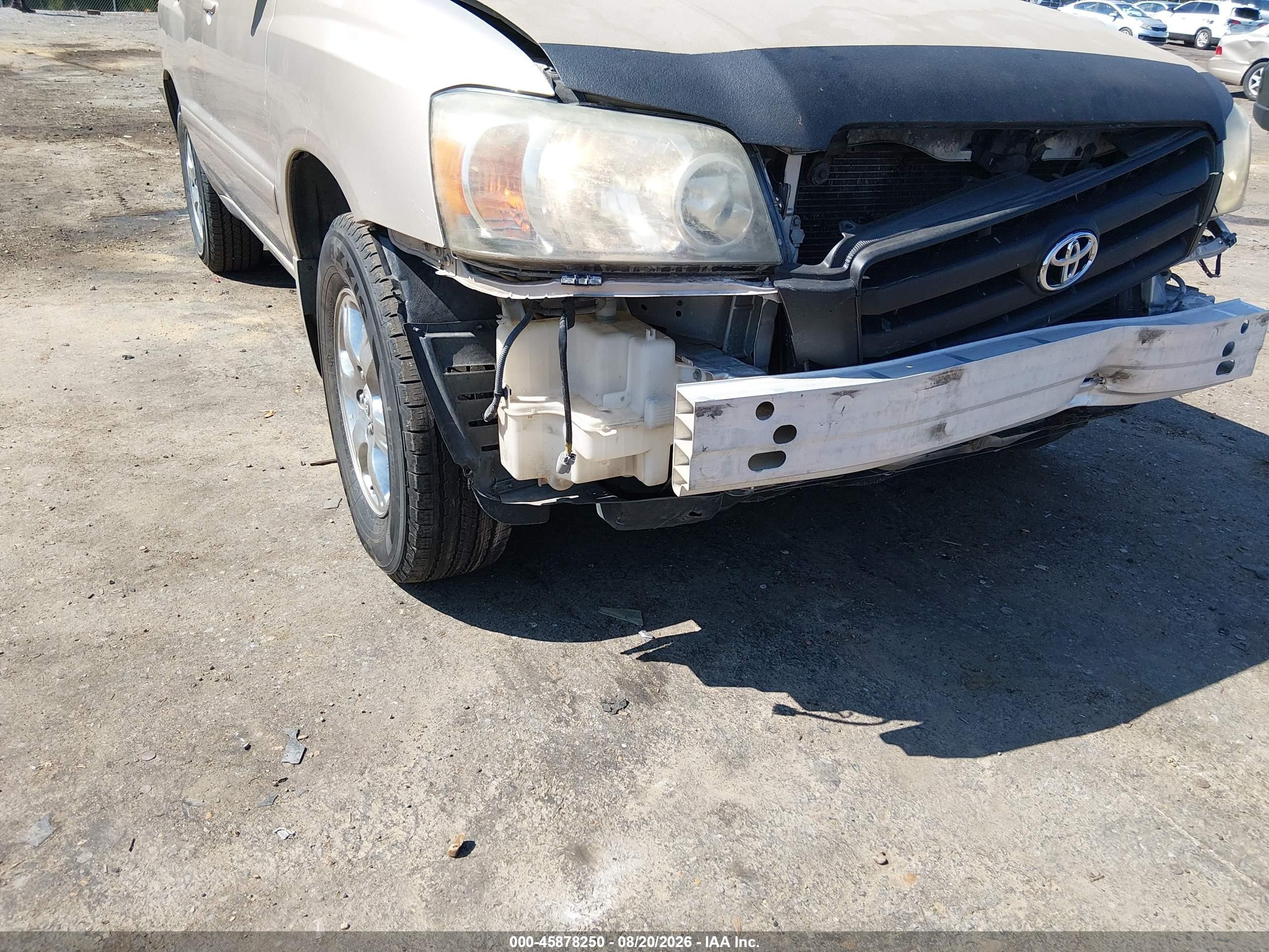 2006 Toyota Highlander V6 Gold vin: JTEDP21AX60118447