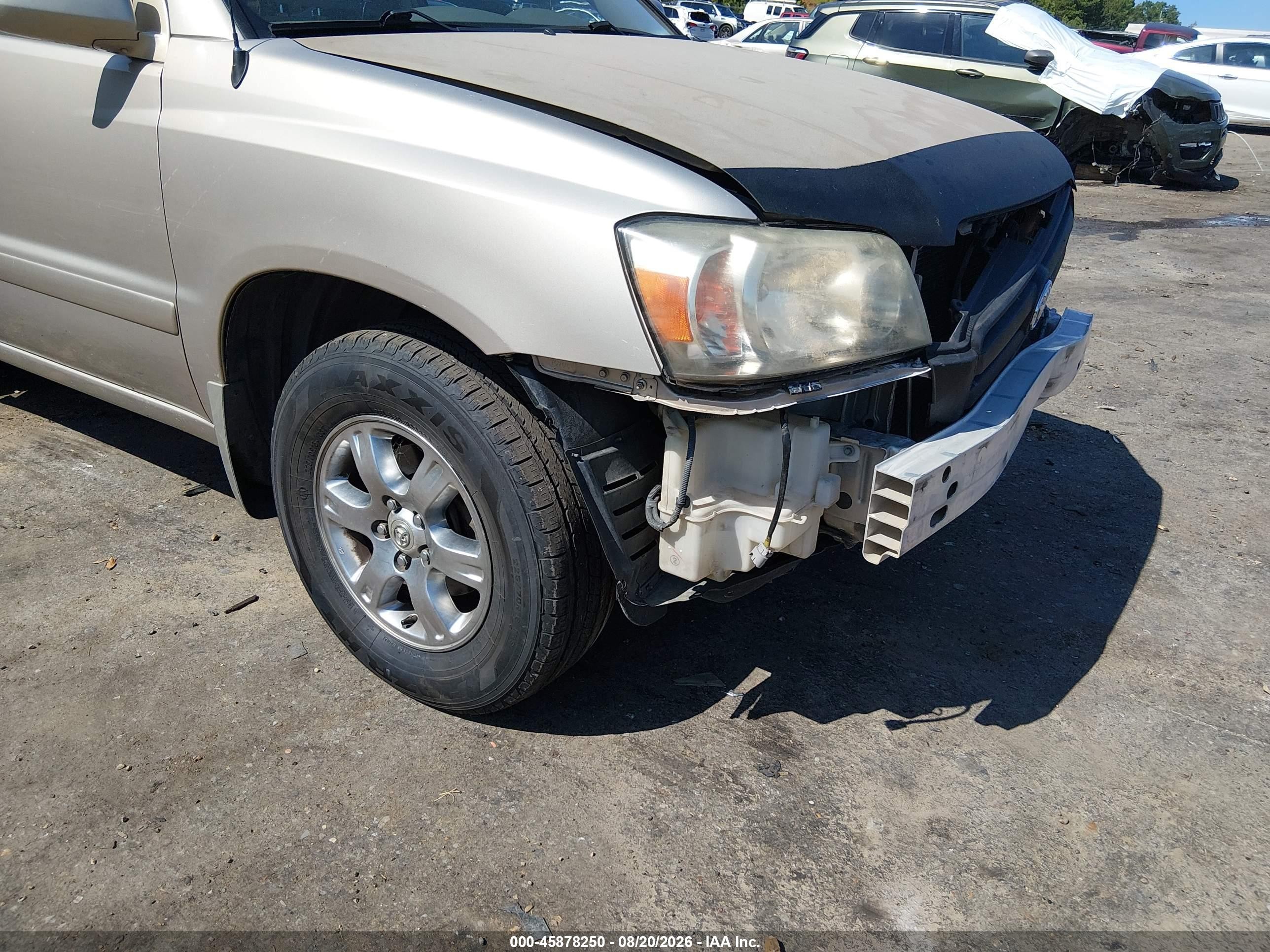 2006 Toyota Highlander V6 Gold vin: JTEDP21AX60118447
