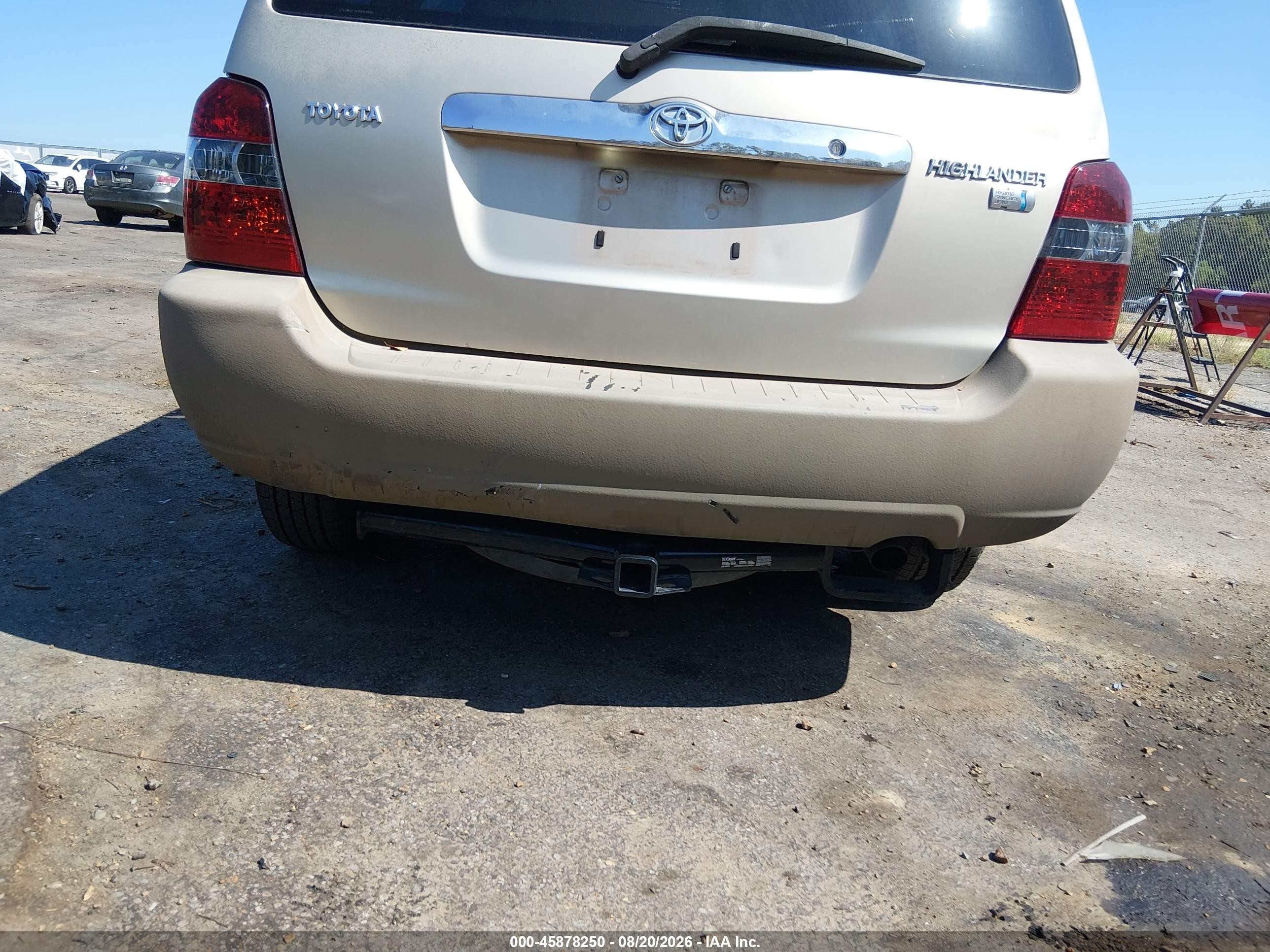 2006 Toyota Highlander V6 Gold vin: JTEDP21AX60118447