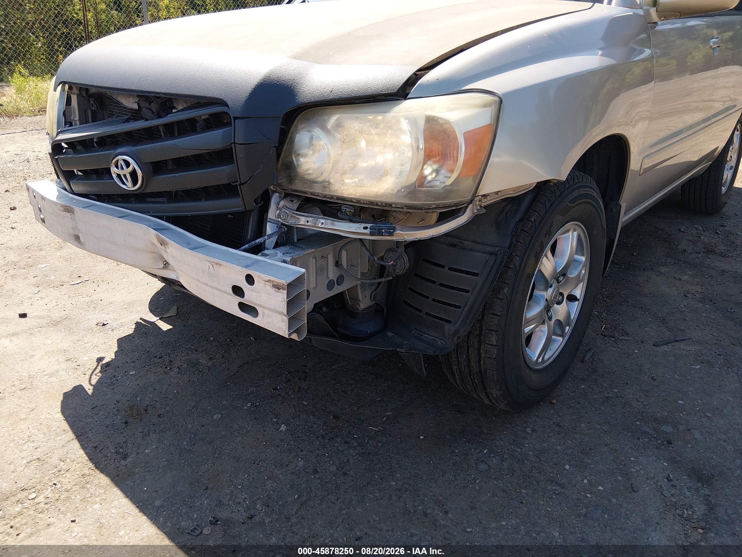 2006 Toyota Highlander V6 Gold vin: JTEDP21AX60118447