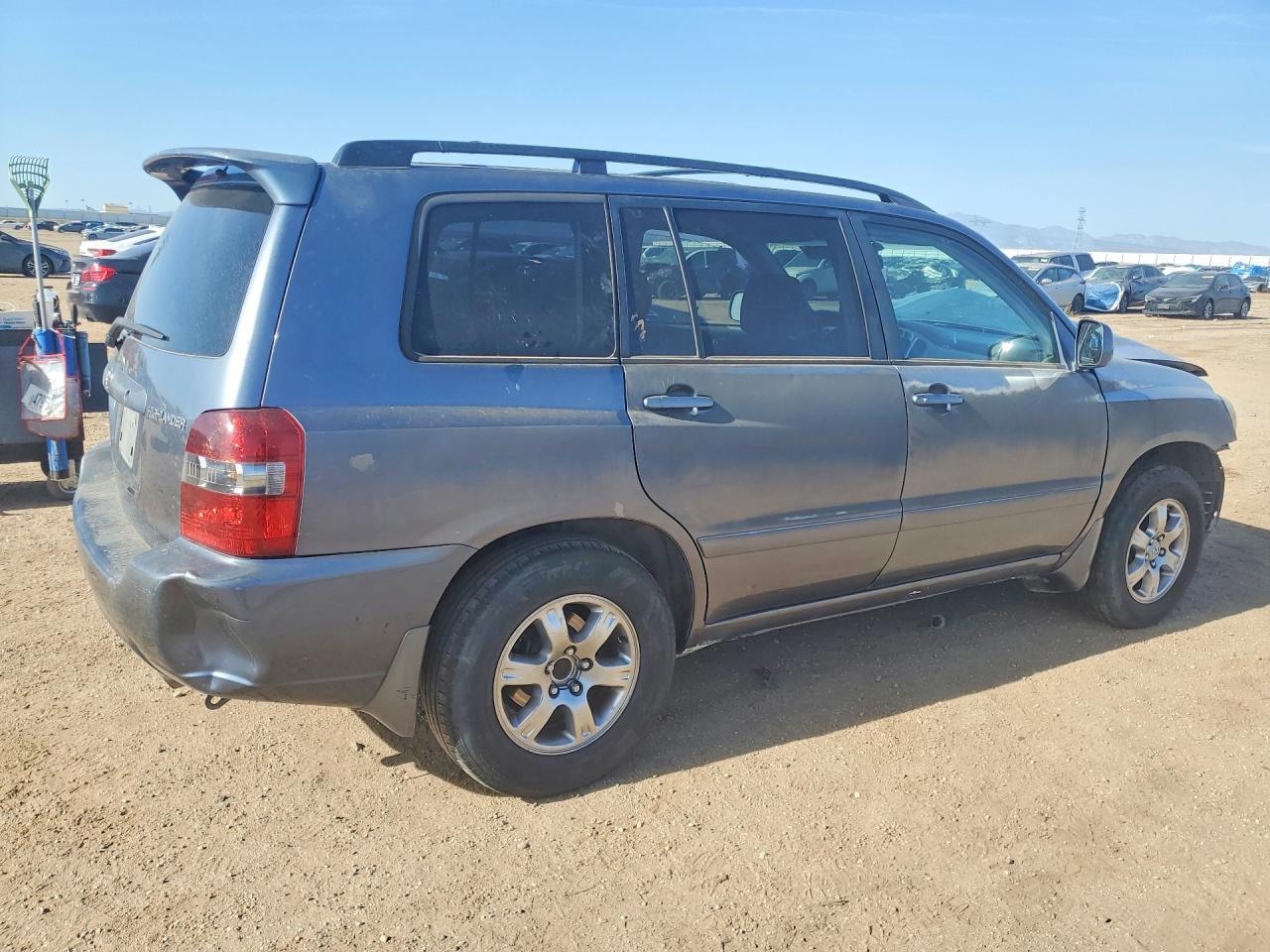 2007 Toyota Highlander Base Blue vin: JTEDP21AX70129952
