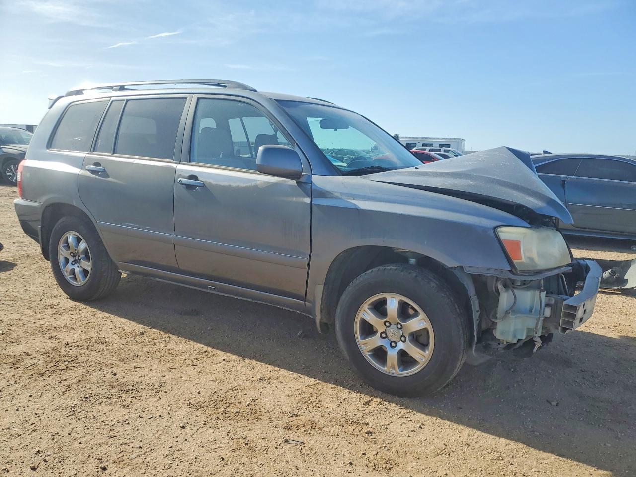 2007 Toyota Highlander Base Blue vin: JTEDP21AX70129952