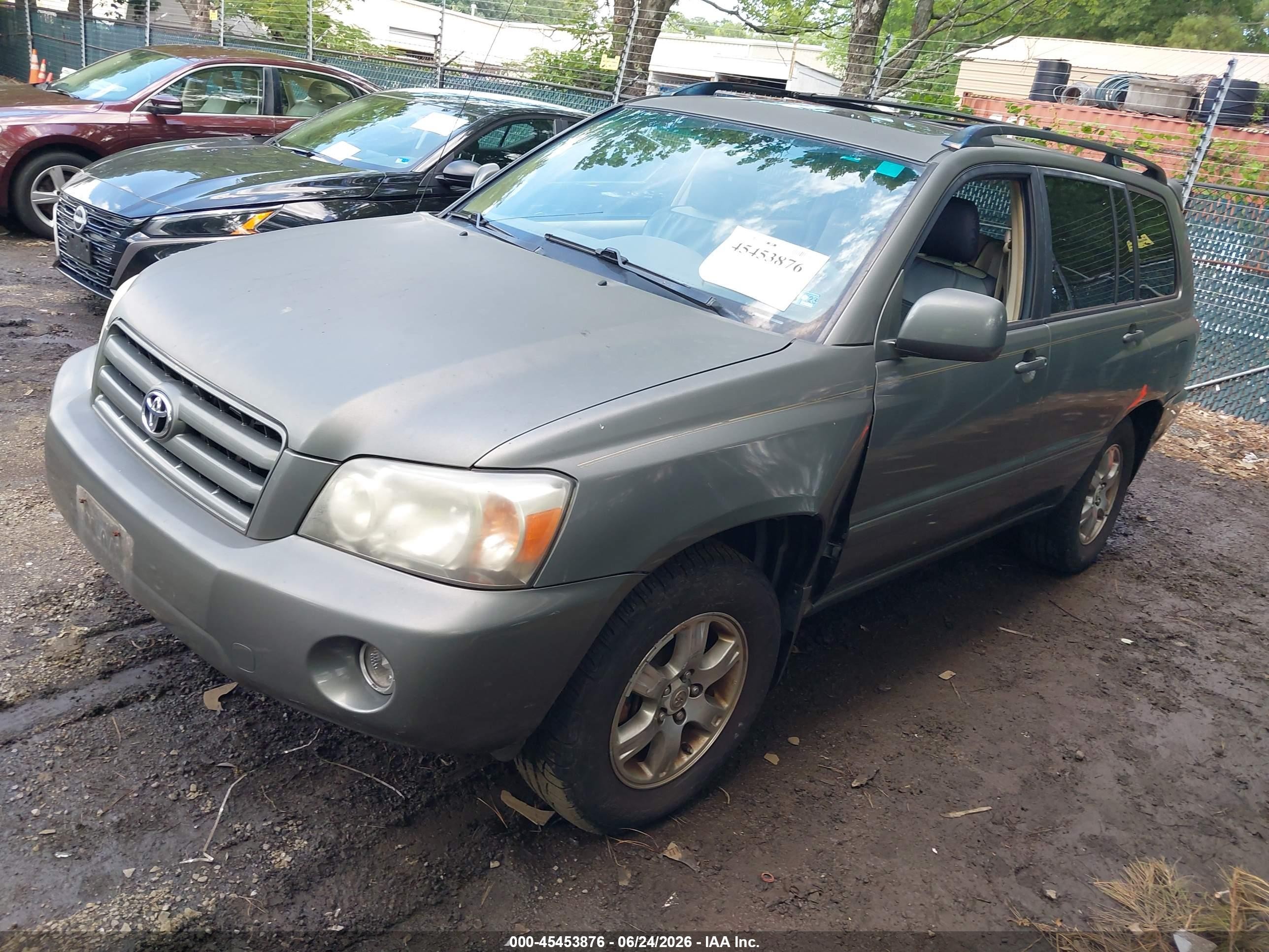 2007 Toyota Highlander 3rd Row Green vin: JTEDP21AX70134150