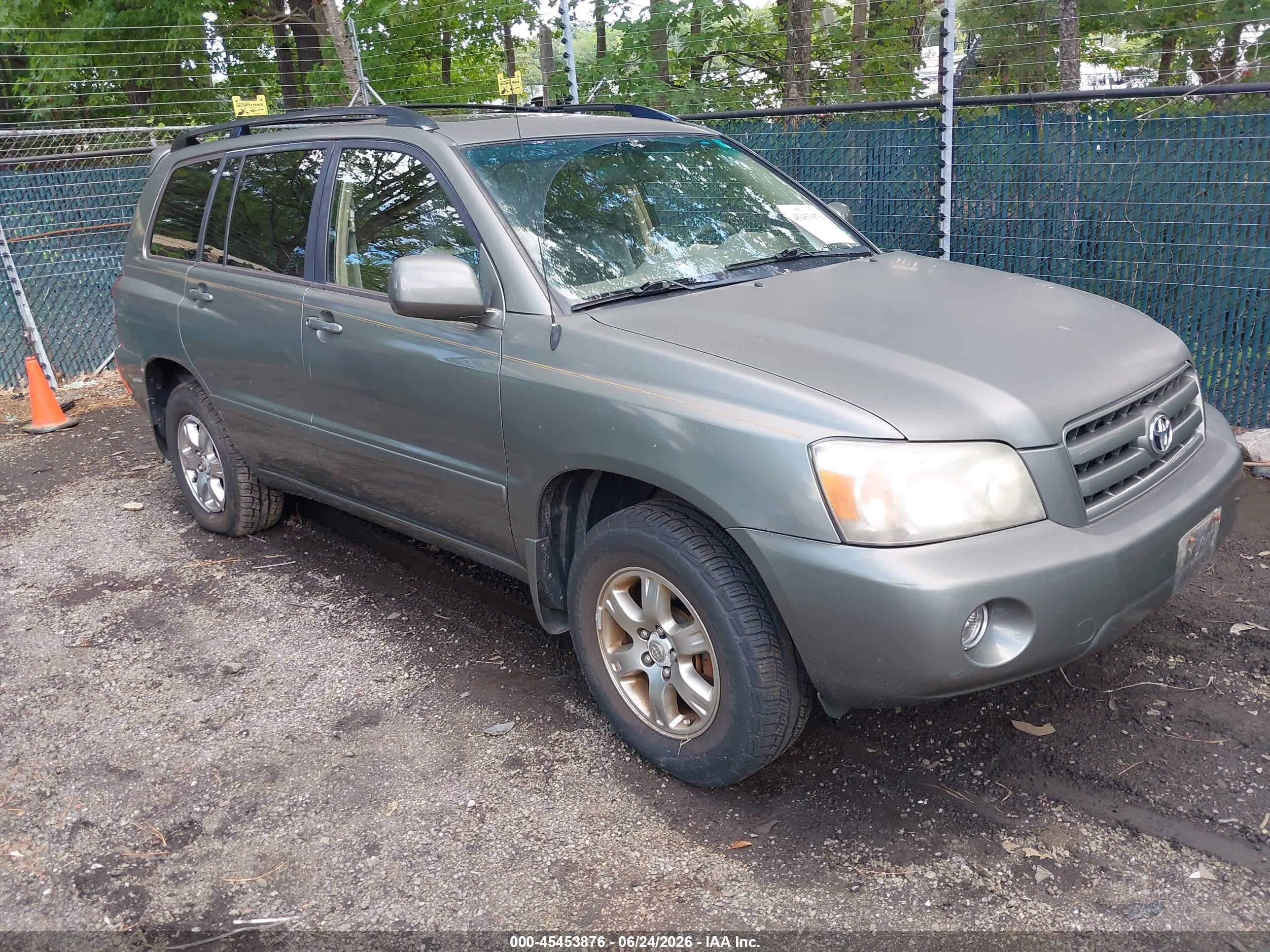 2007 Toyota Highlander 3rd Row Green vin: JTEDP21AX70134150