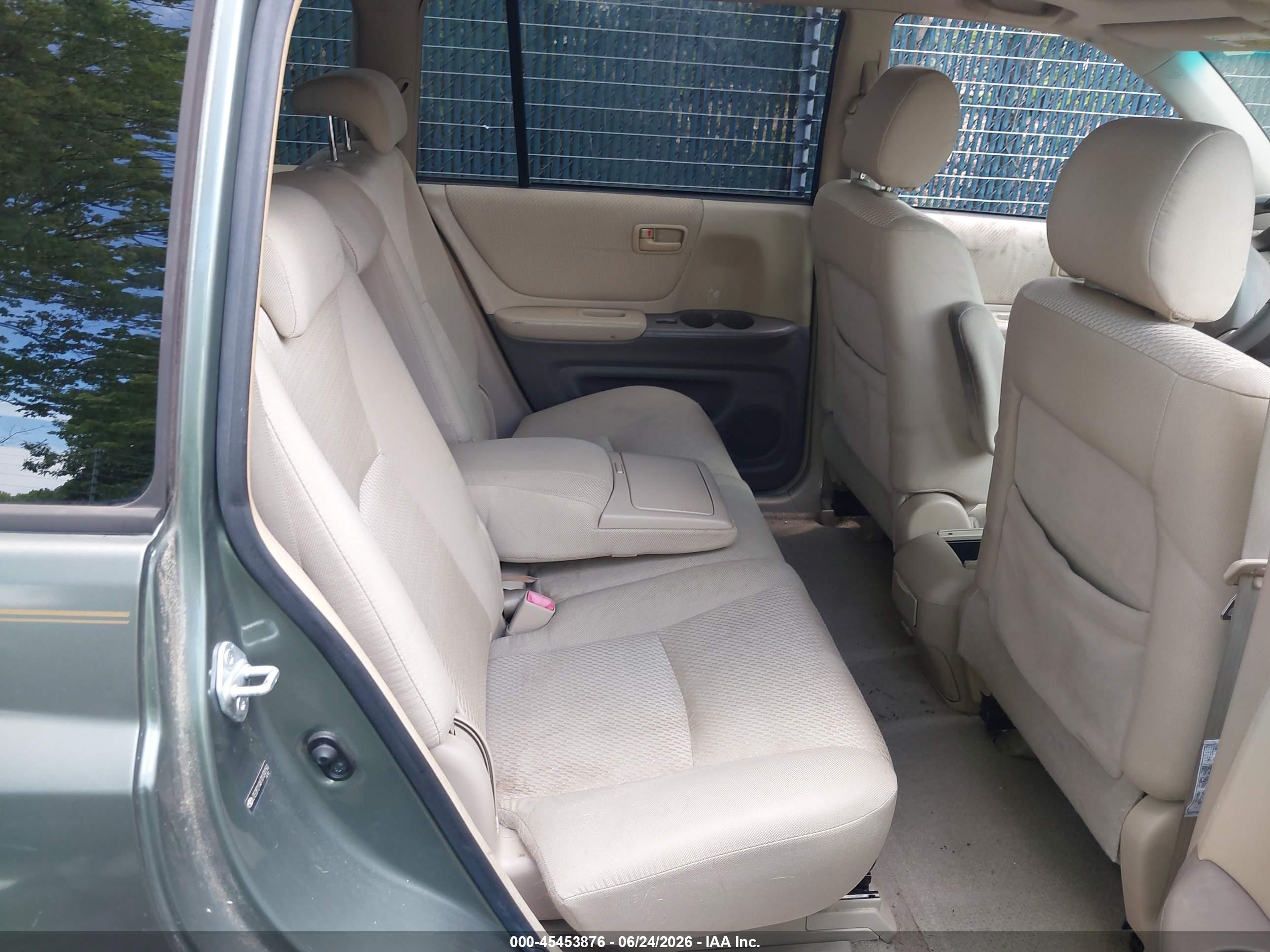 2007 Toyota Highlander 3rd Row Green vin: JTEDP21AX70134150
