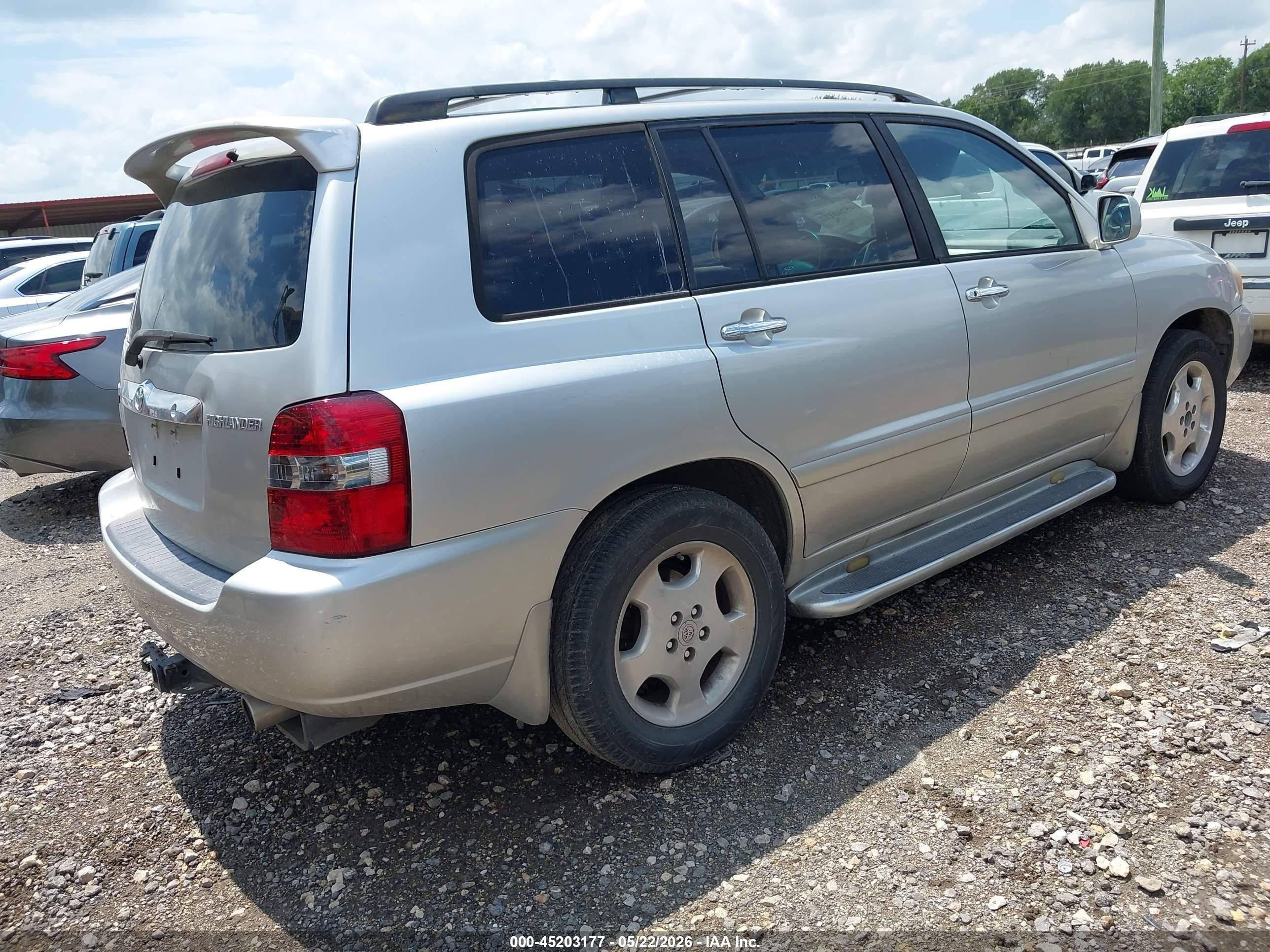 2007 Toyota Highlander Sport V6 Silver vin: JTEDP21AX70139722