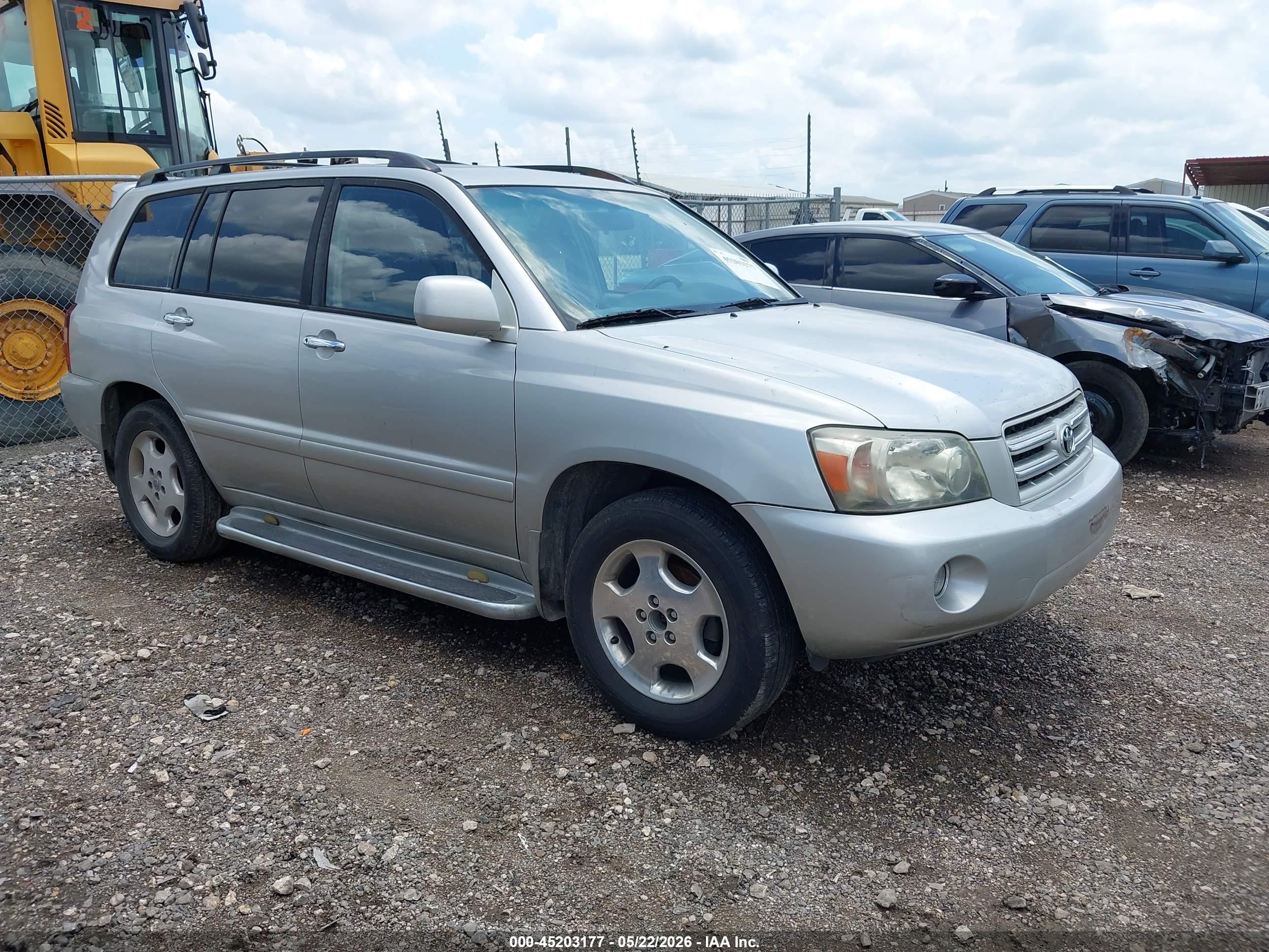 2007 Toyota Highlander Sport V6 Silver vin: JTEDP21AX70139722