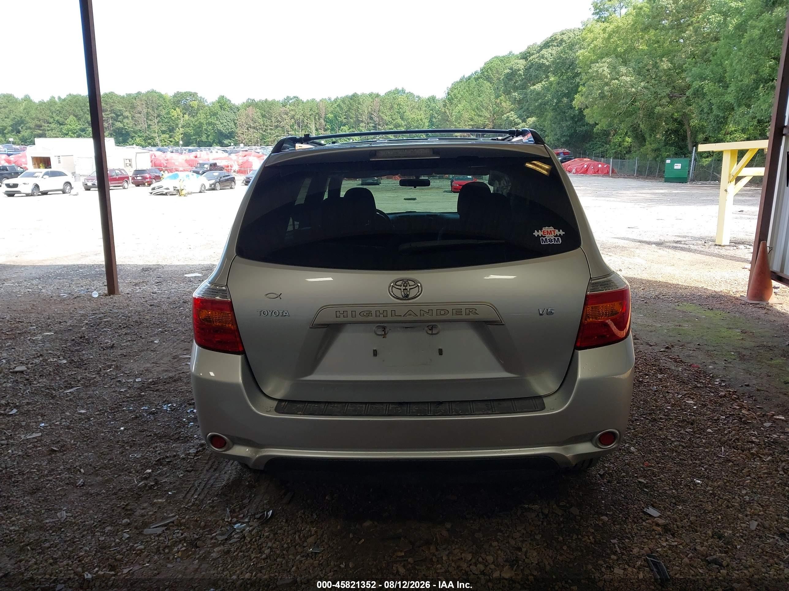 2008 Toyota Highlander Серебряный vin: JTEDS41A082022652