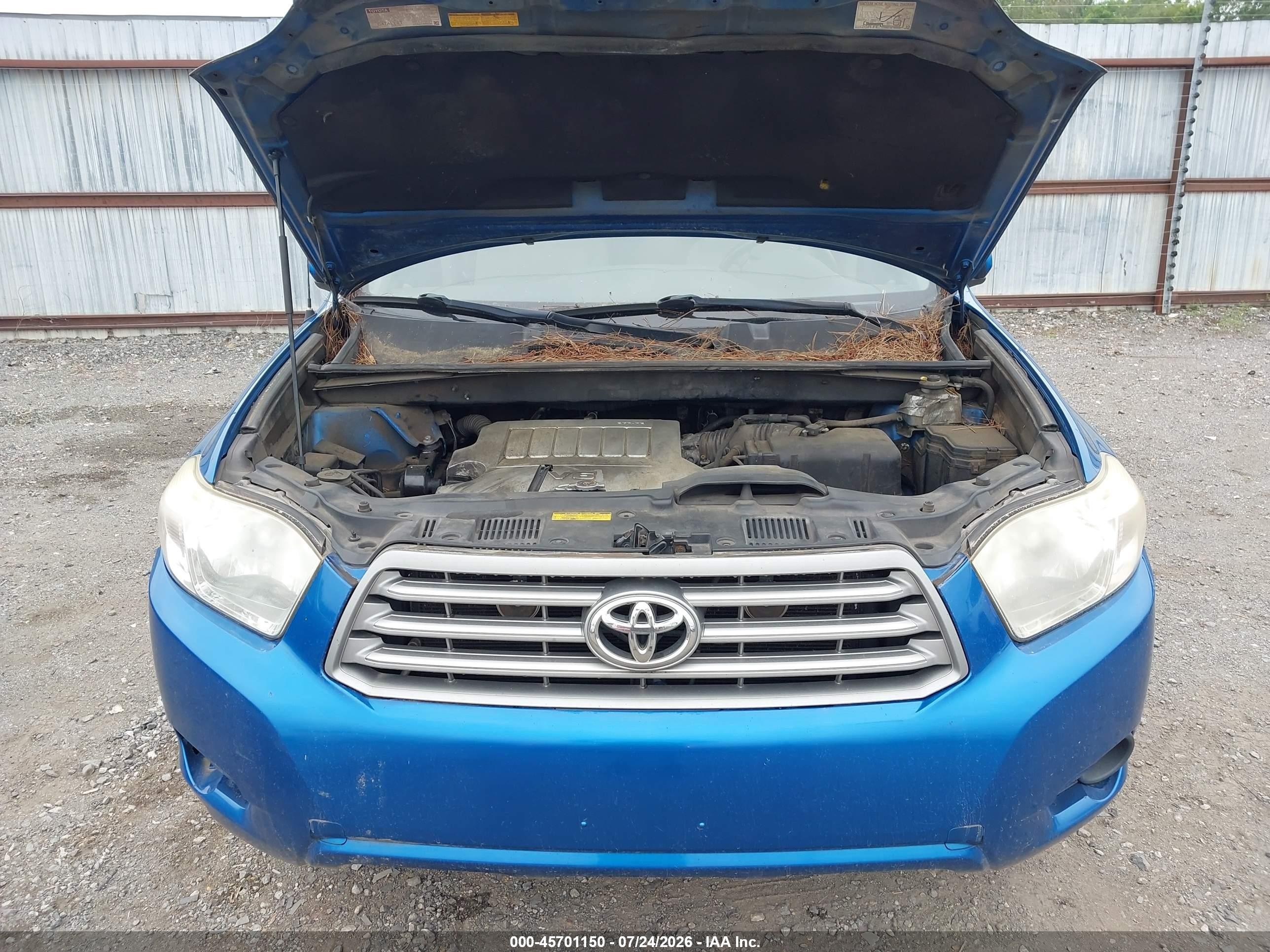 2008 Toyota Highlander   Blue vin: JTEDS41A082024904
