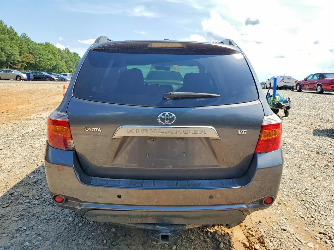 2009 Toyota Highlander Base Gray vin: JTEDS41A092087034