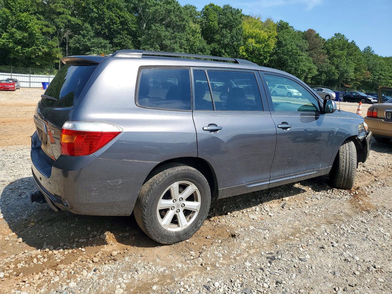 2009 Toyota Highlander Base Gray vin: JTEDS41A092087034