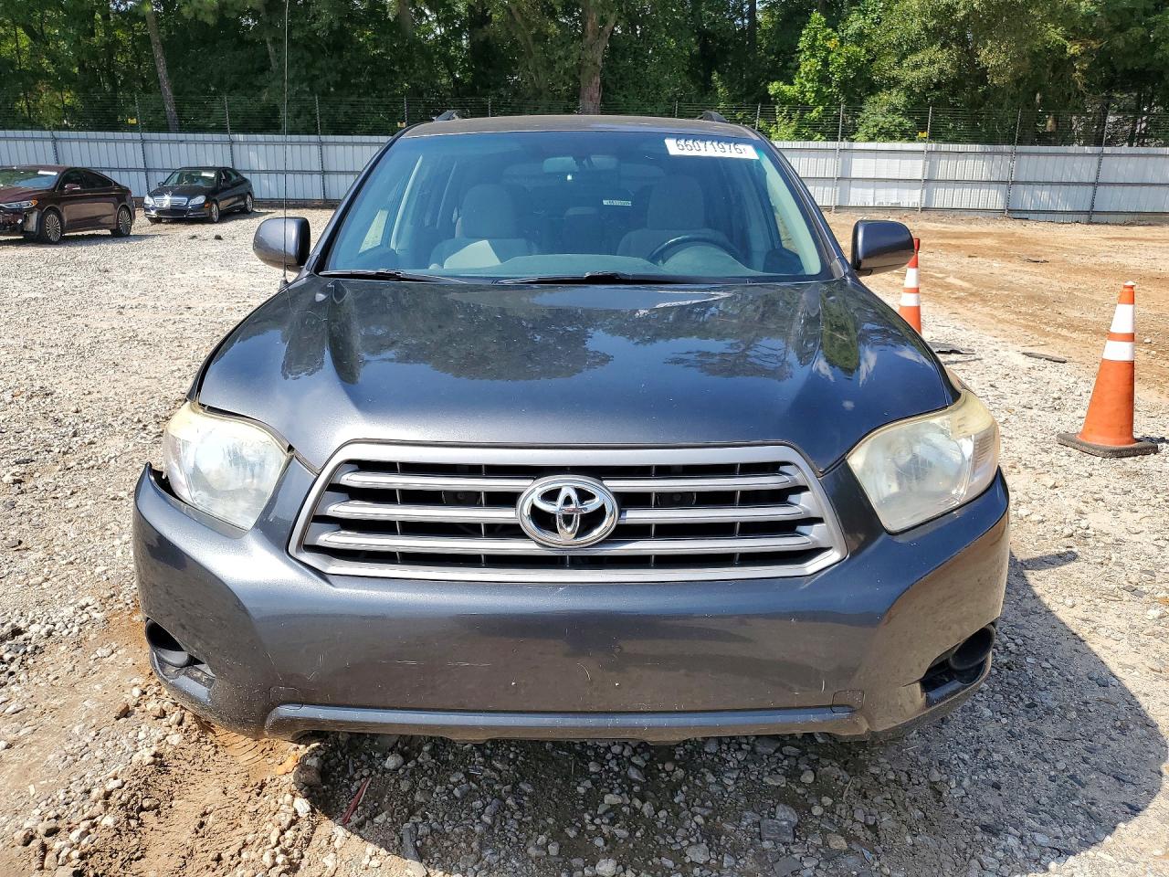 2009 Toyota Highlander Base Gray vin: JTEDS41A092087034