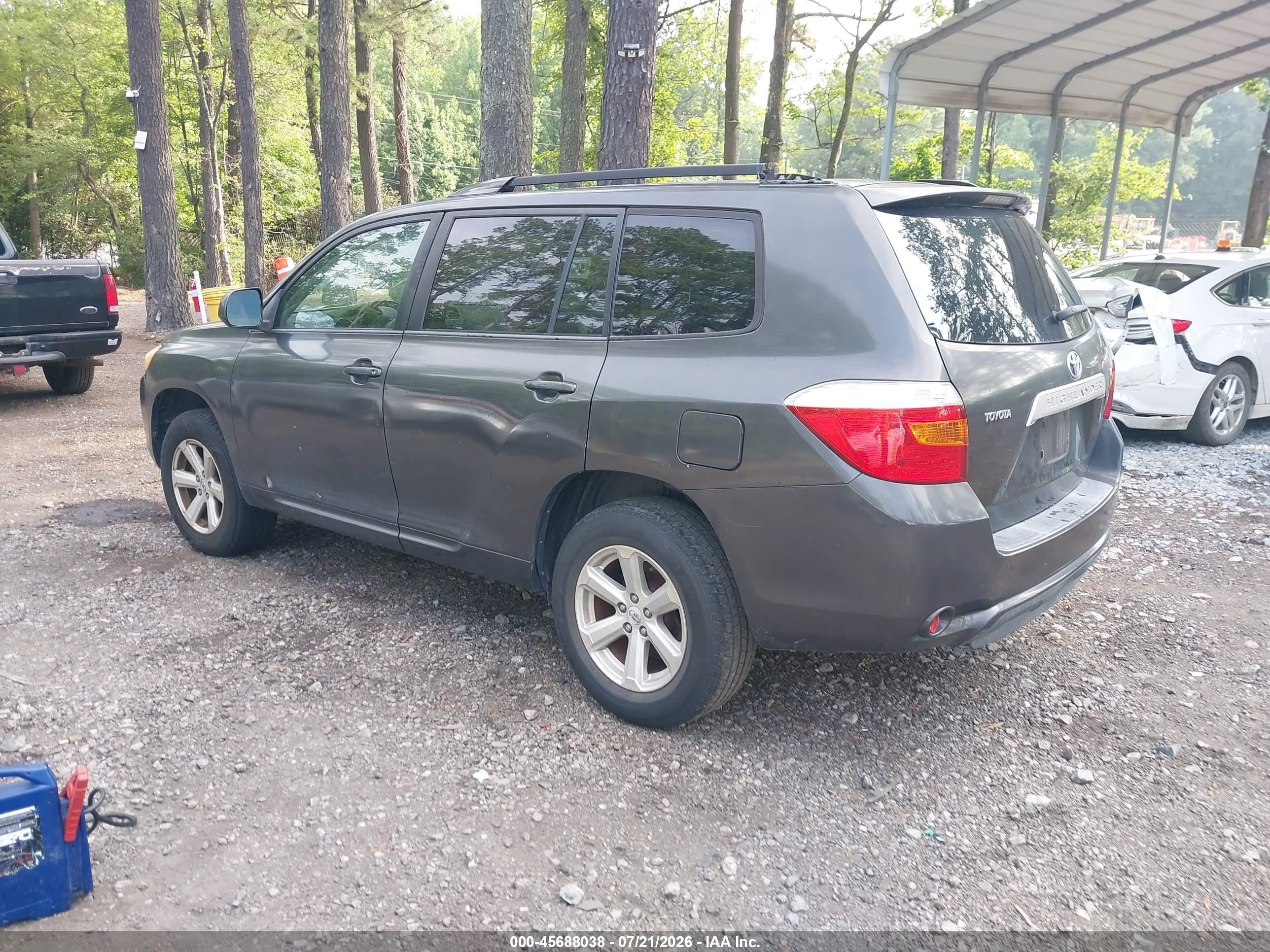 2008 Toyota Highlander   Gray vin: JTEDS41A182001146