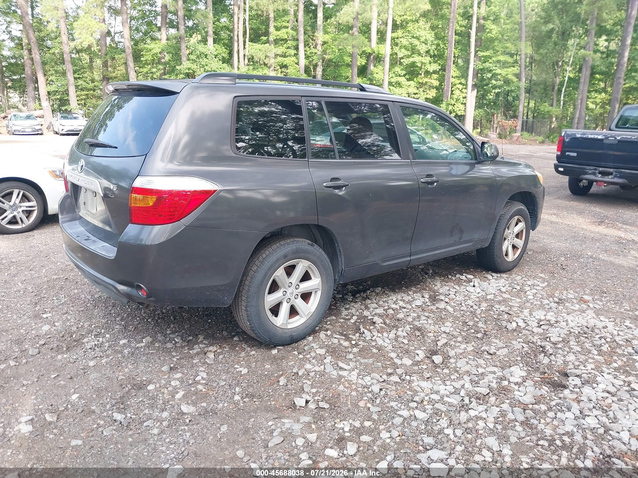 2008 Toyota Highlander   Gray vin: JTEDS41A182001146