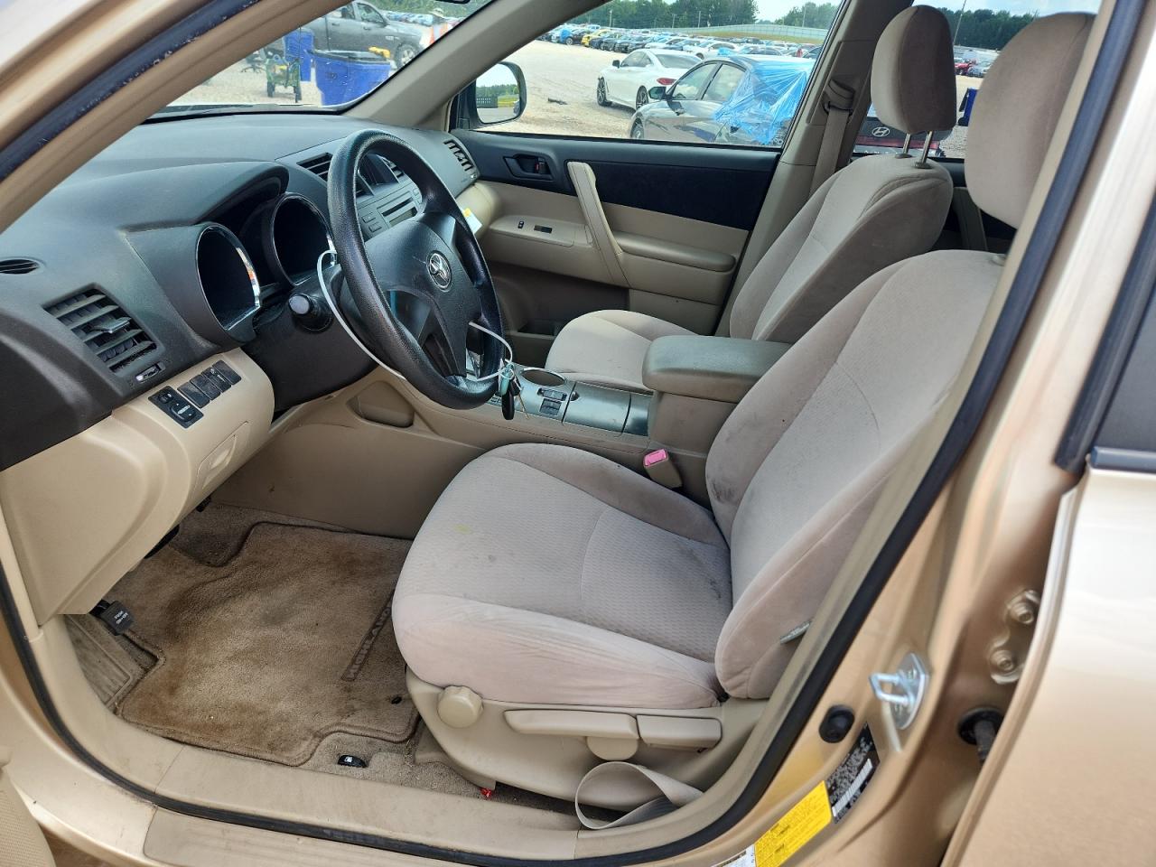 2008 Toyota Highlander Base Золотой vin: JTEDS41A182005780