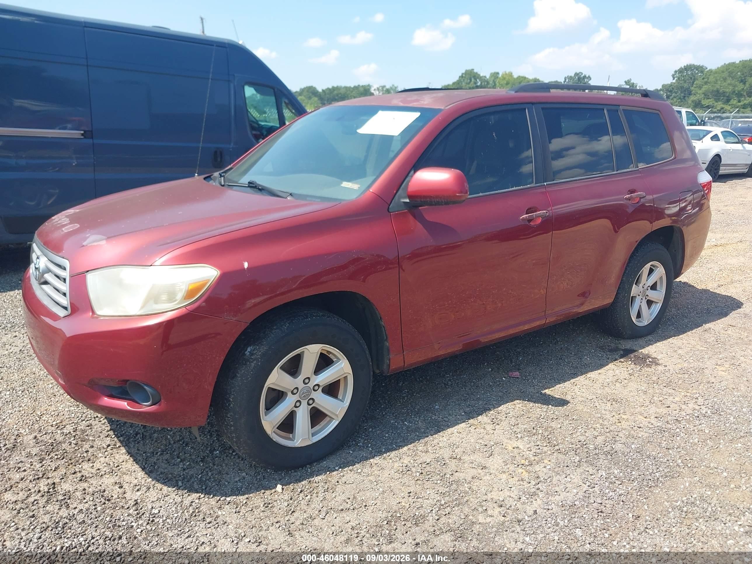2008 Toyota Highlander   Burgundy vin: JTEDS41A182009201